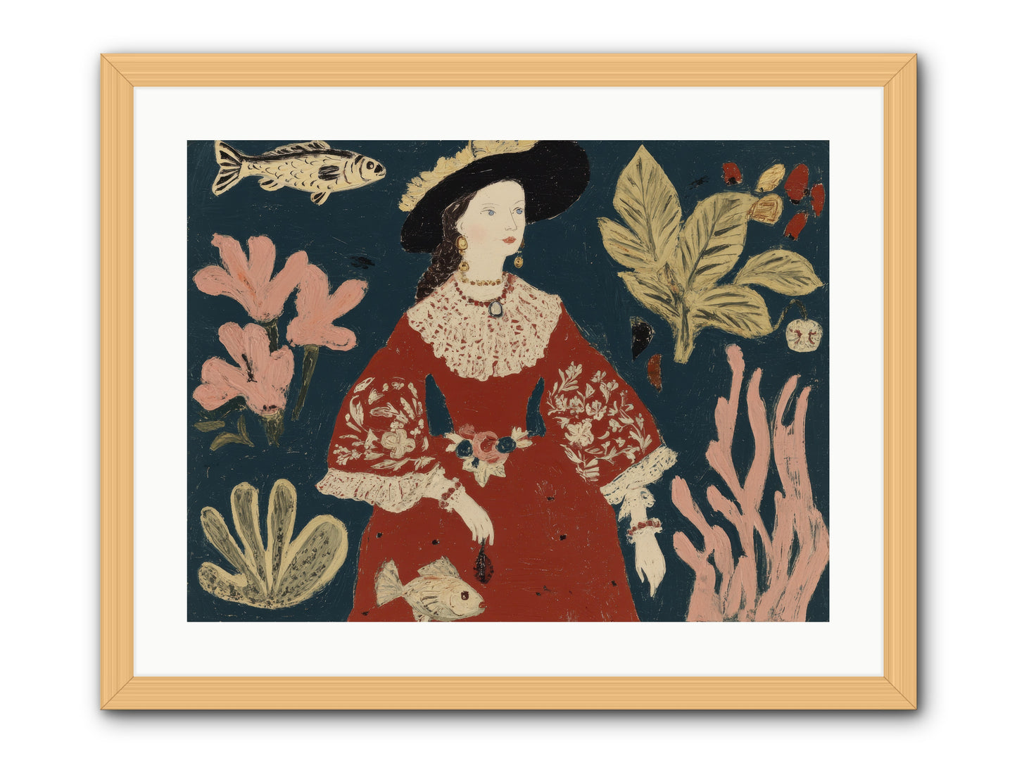 Crowns Were Optional -- Framed Print - Natural 24x18