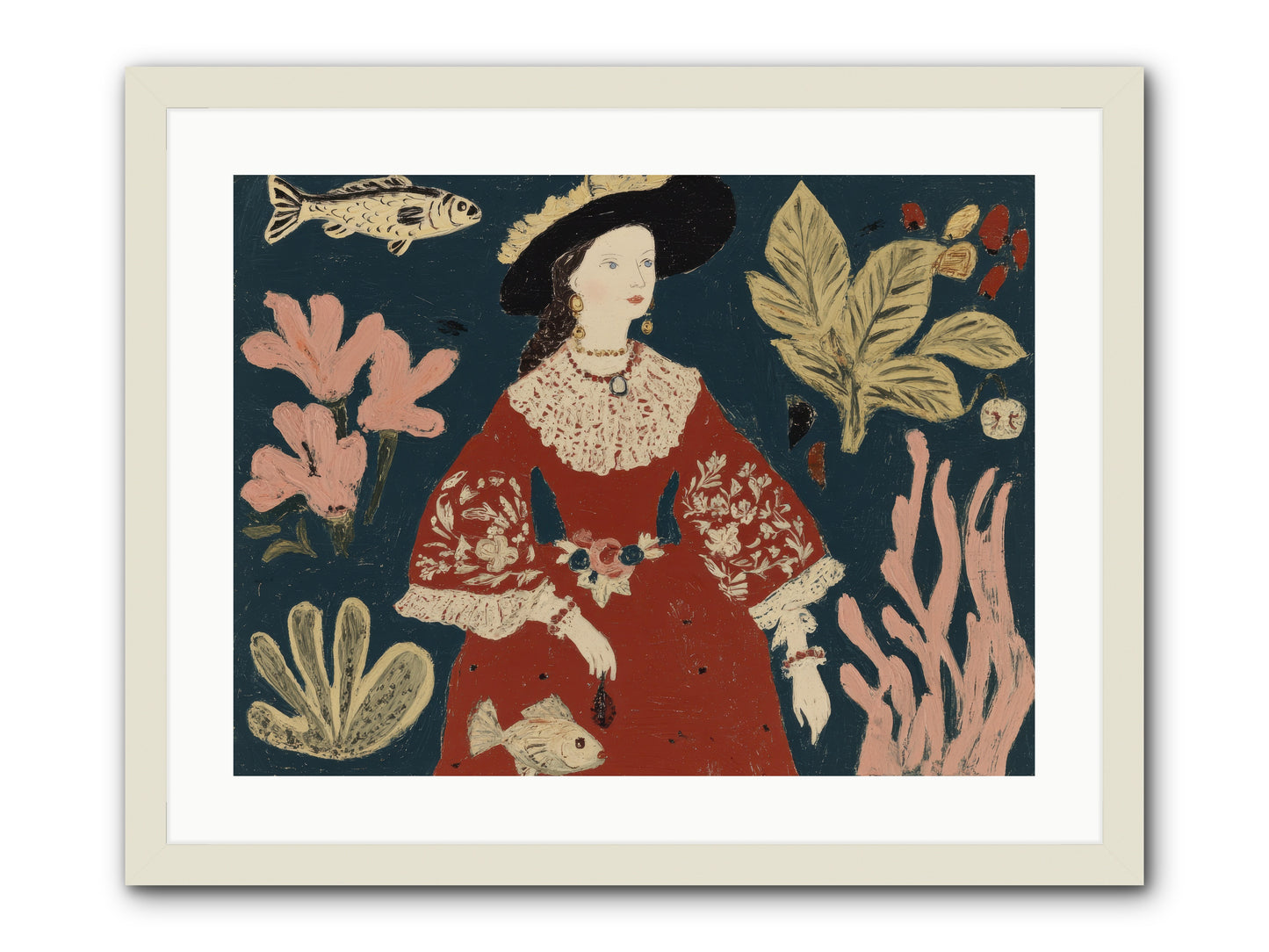 Crowns Were Optional -- Framed Print - White 24x18
