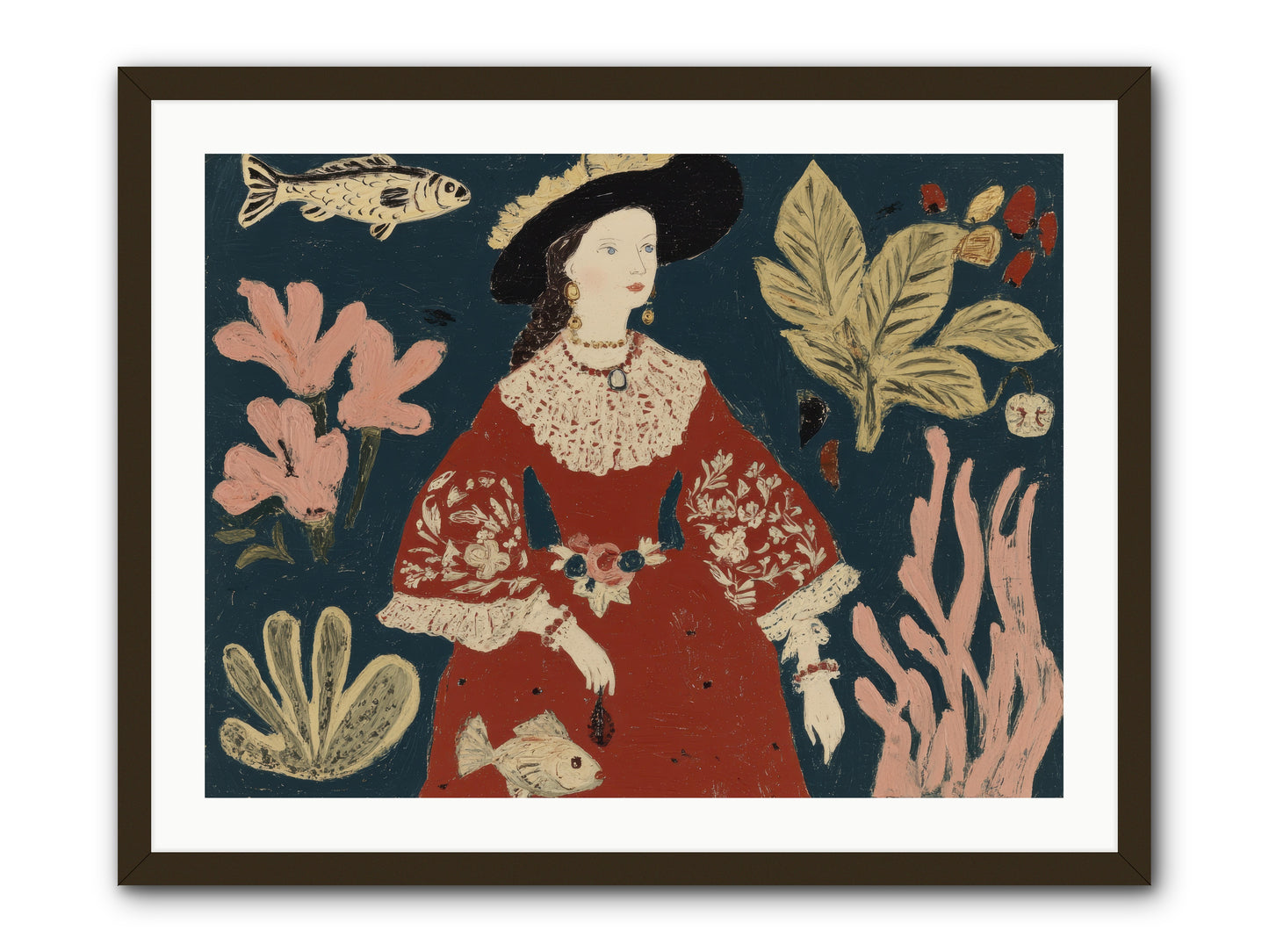 Crowns Were Optional -- Framed Print - Black 32x24