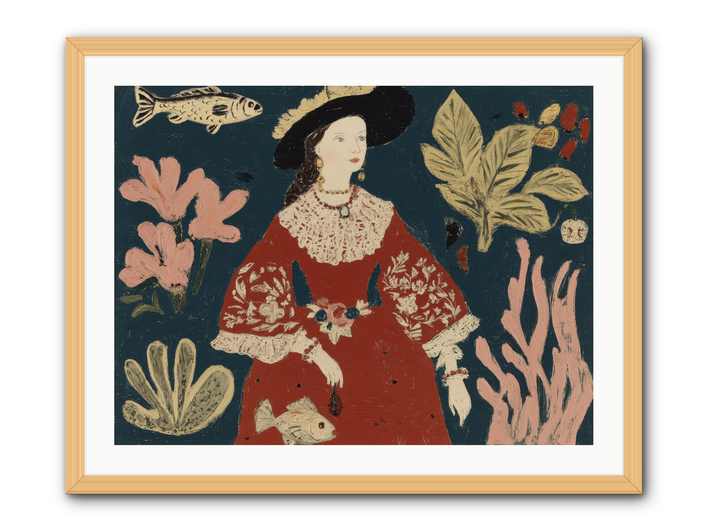 Crowns Were Optional -- Framed Print - Natural 32x24
