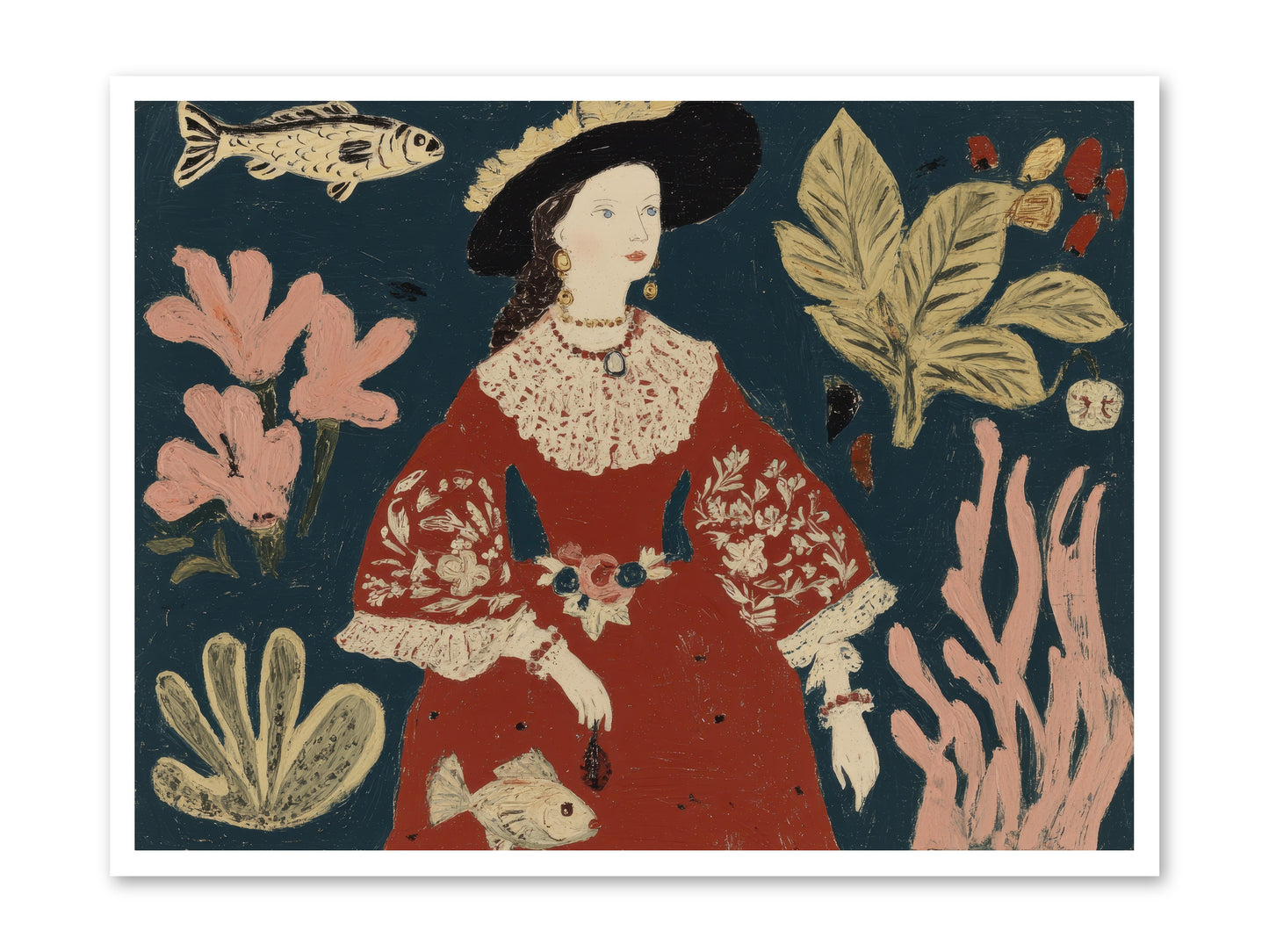 Crowns Were Optional -- Loose Canvas Print 40x30