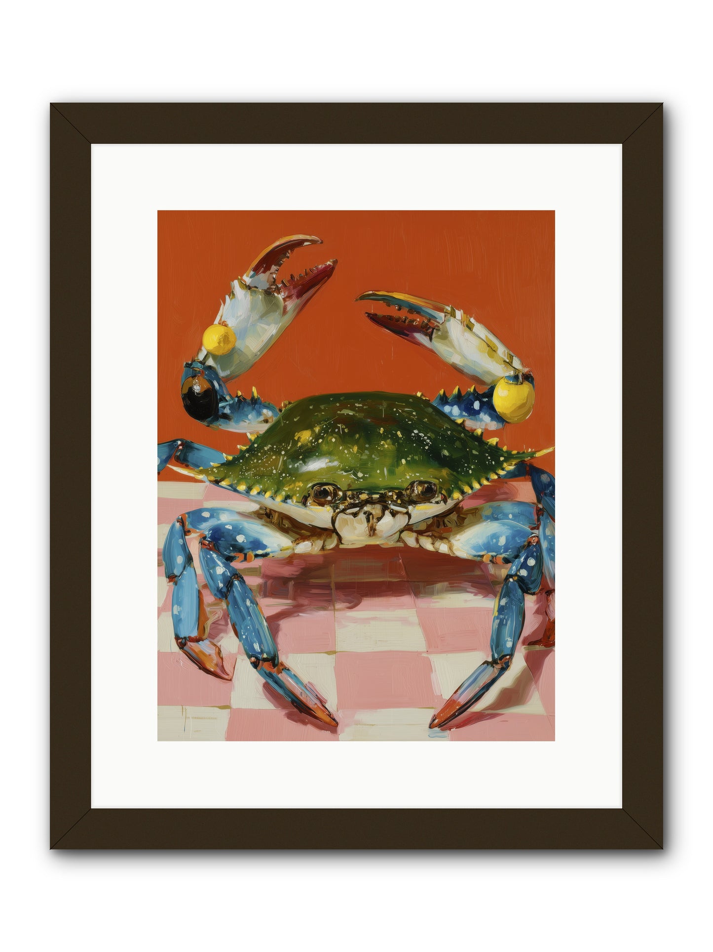 Crustacean Crown -- Framed Print - Black 12x16