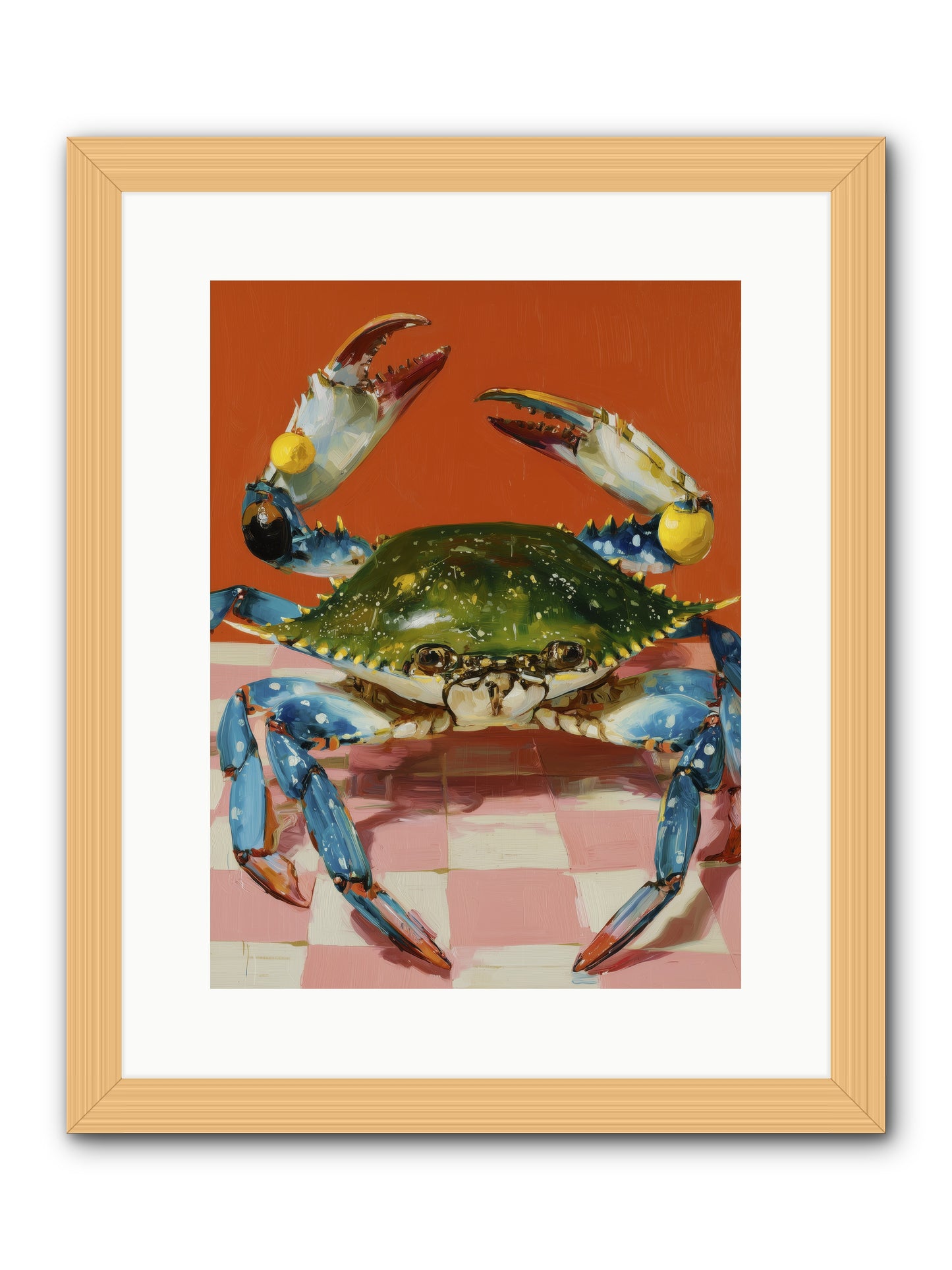 Crustacean Crown -- Framed Print - Natural 12x16