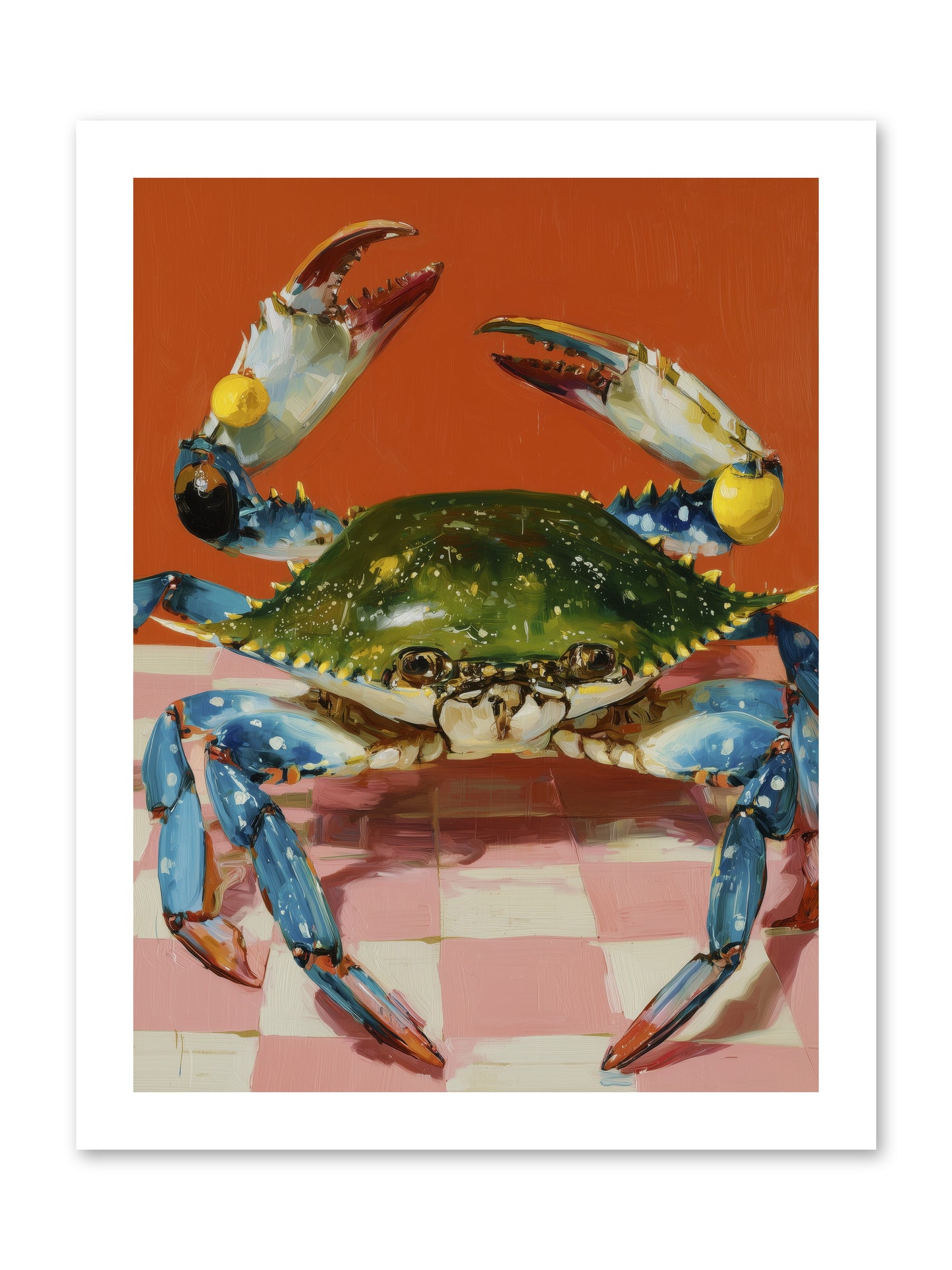 Crustacean Crown -- Loose Canvas Print 12x16