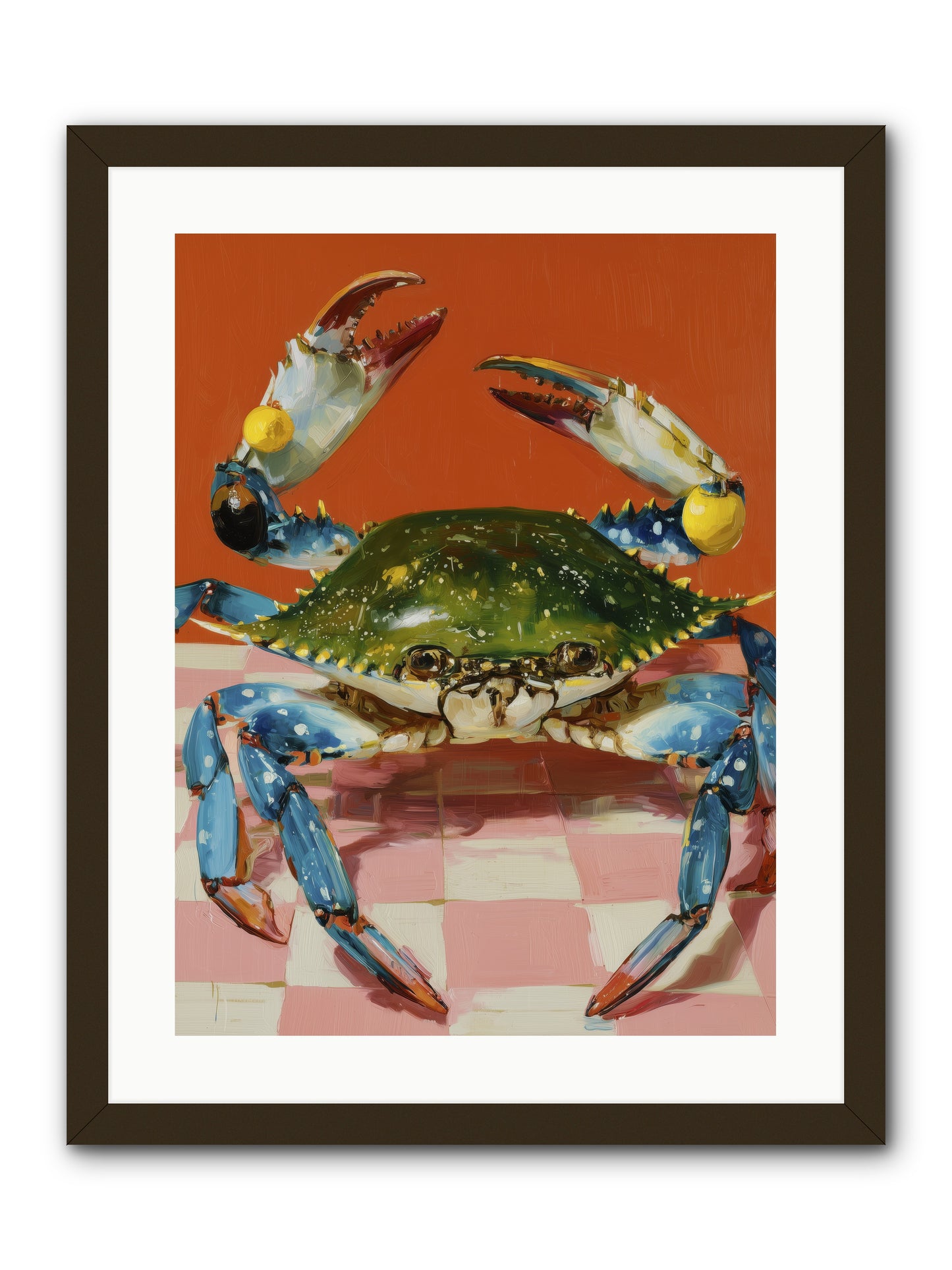 Crustacean Crown -- Framed Print - Black 18x24