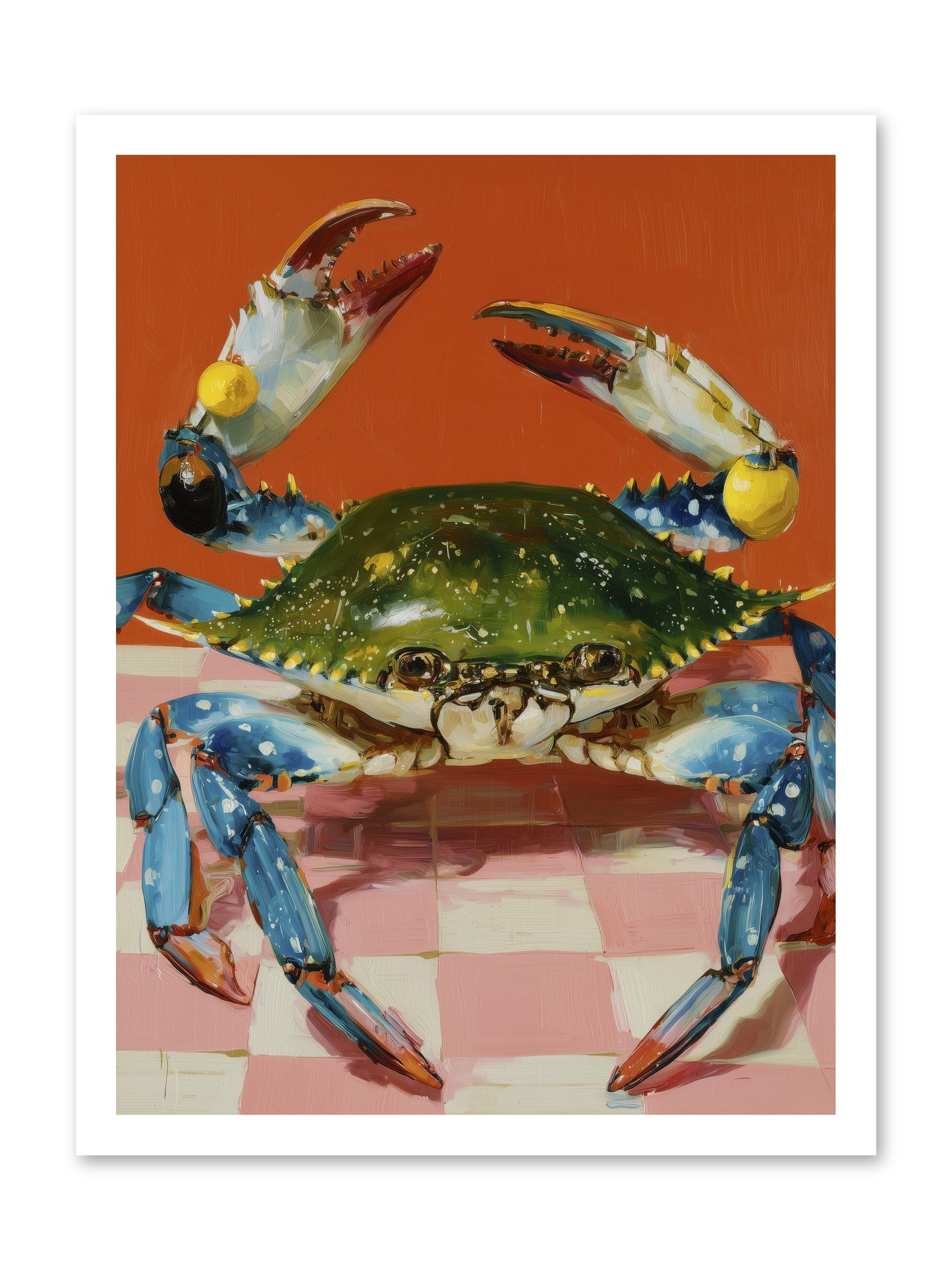 Crustacean Crown -- Loose Canvas Print 18x24