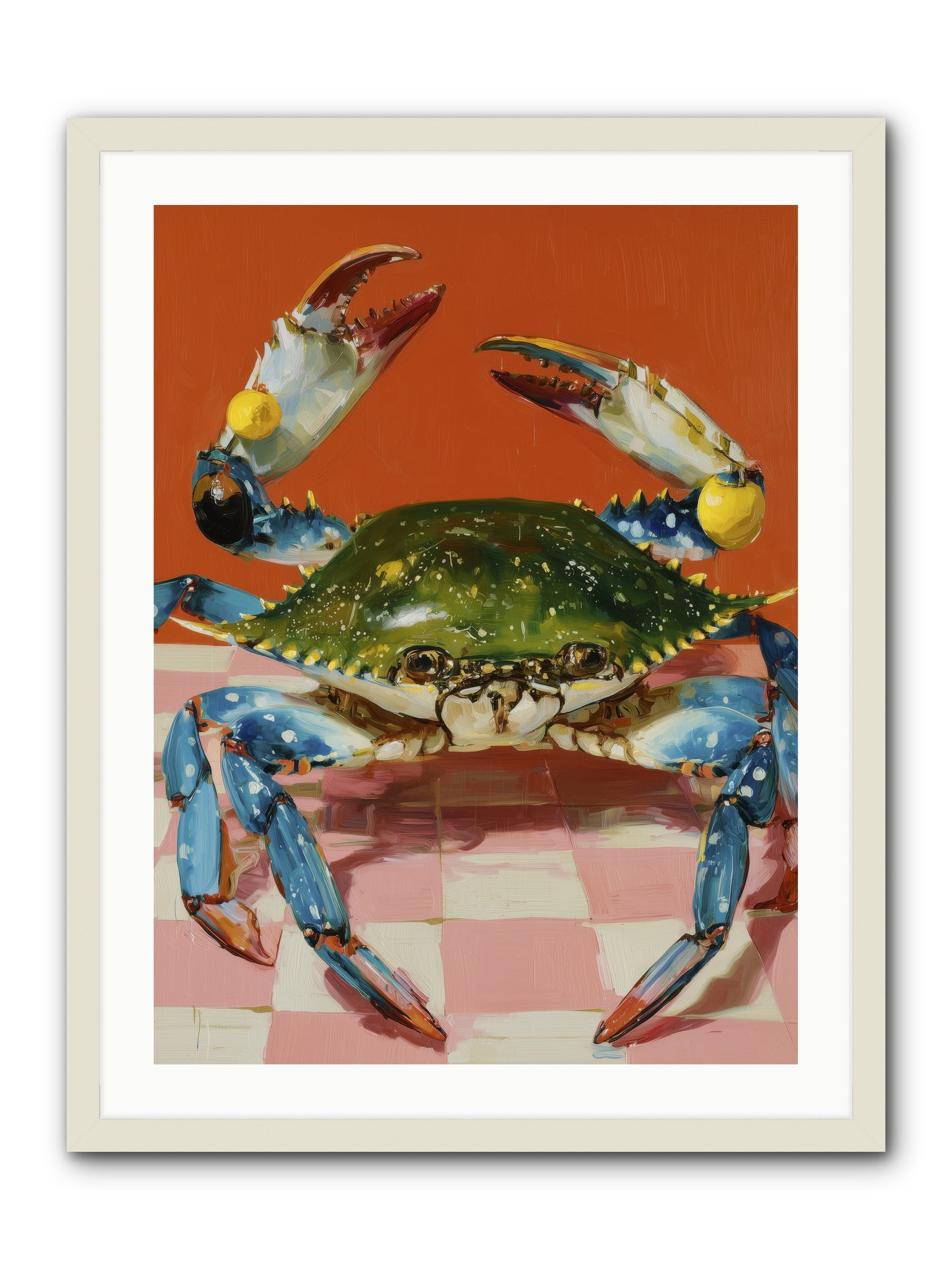 Crustacean Crown -- Framed Print - White 24x32