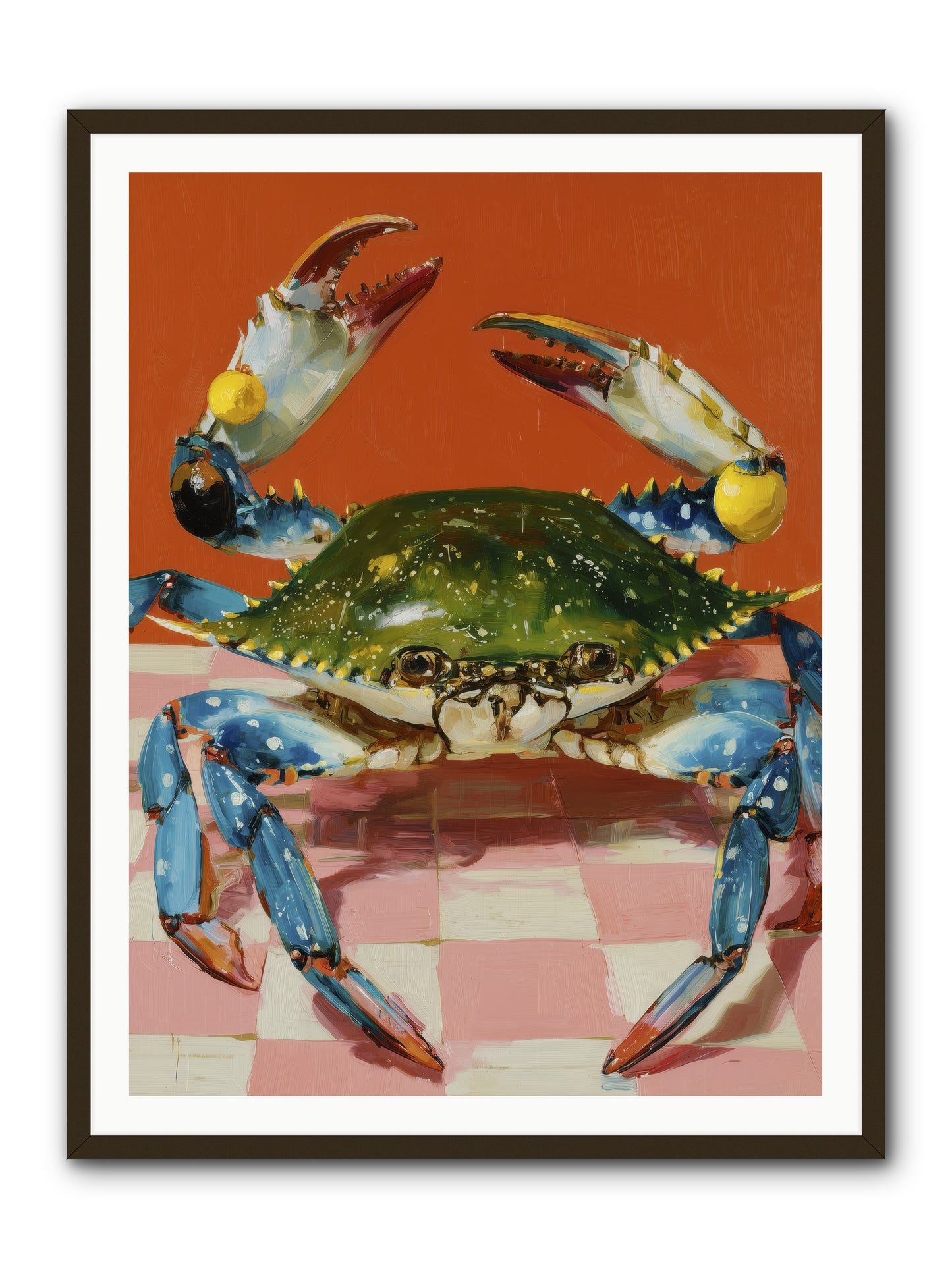 Crustacean Crown -- Framed Print - Black 36x48