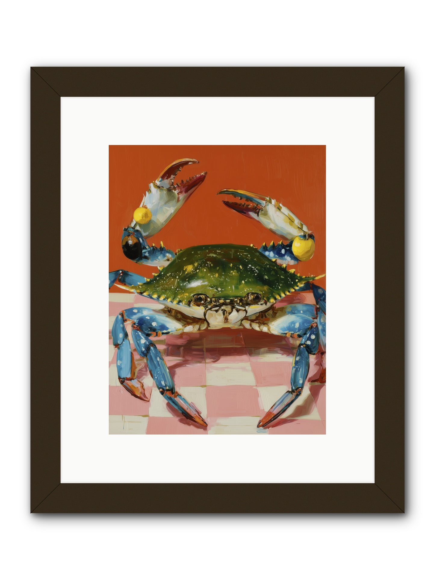 Crustacean Crown -- Framed Print - Black 9x12