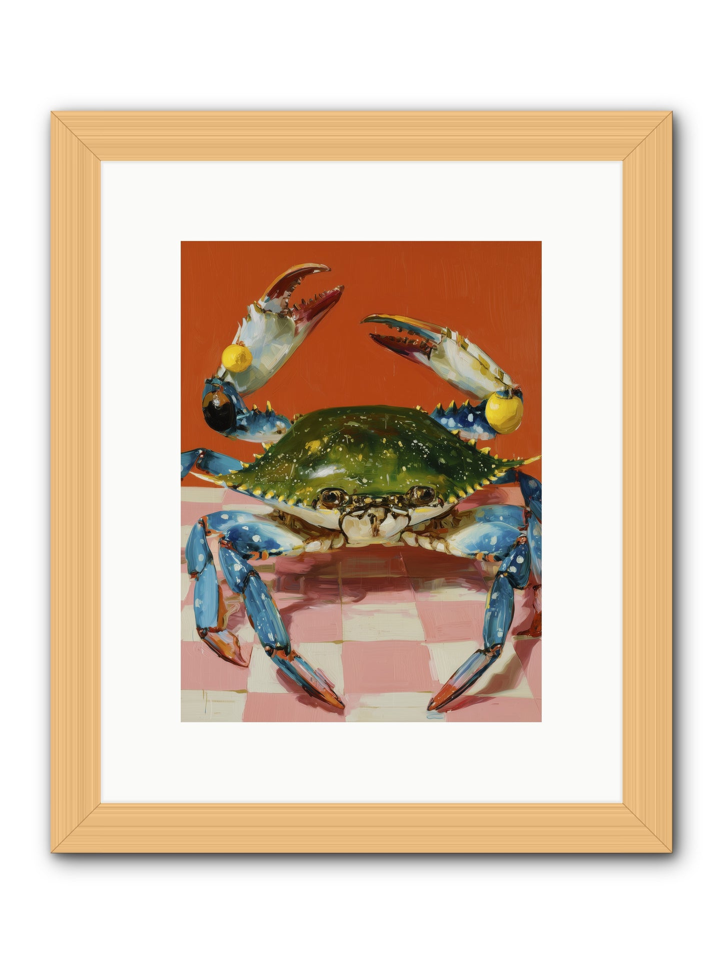 Crustacean Crown -- Framed Print - Natural 9x12