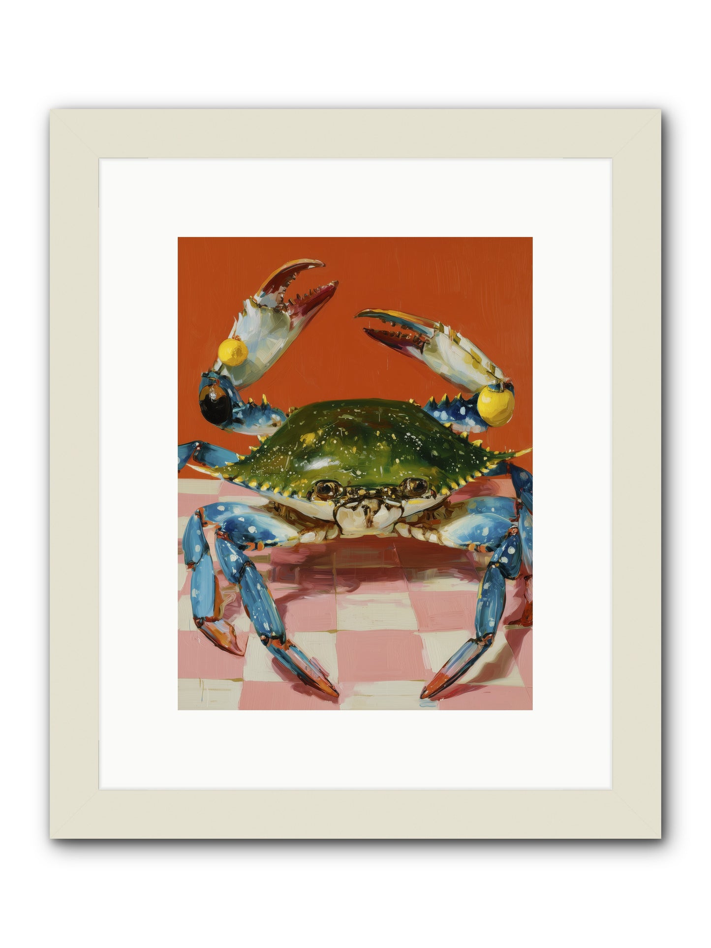 Crustacean Crown -- Framed Print - White 9x12