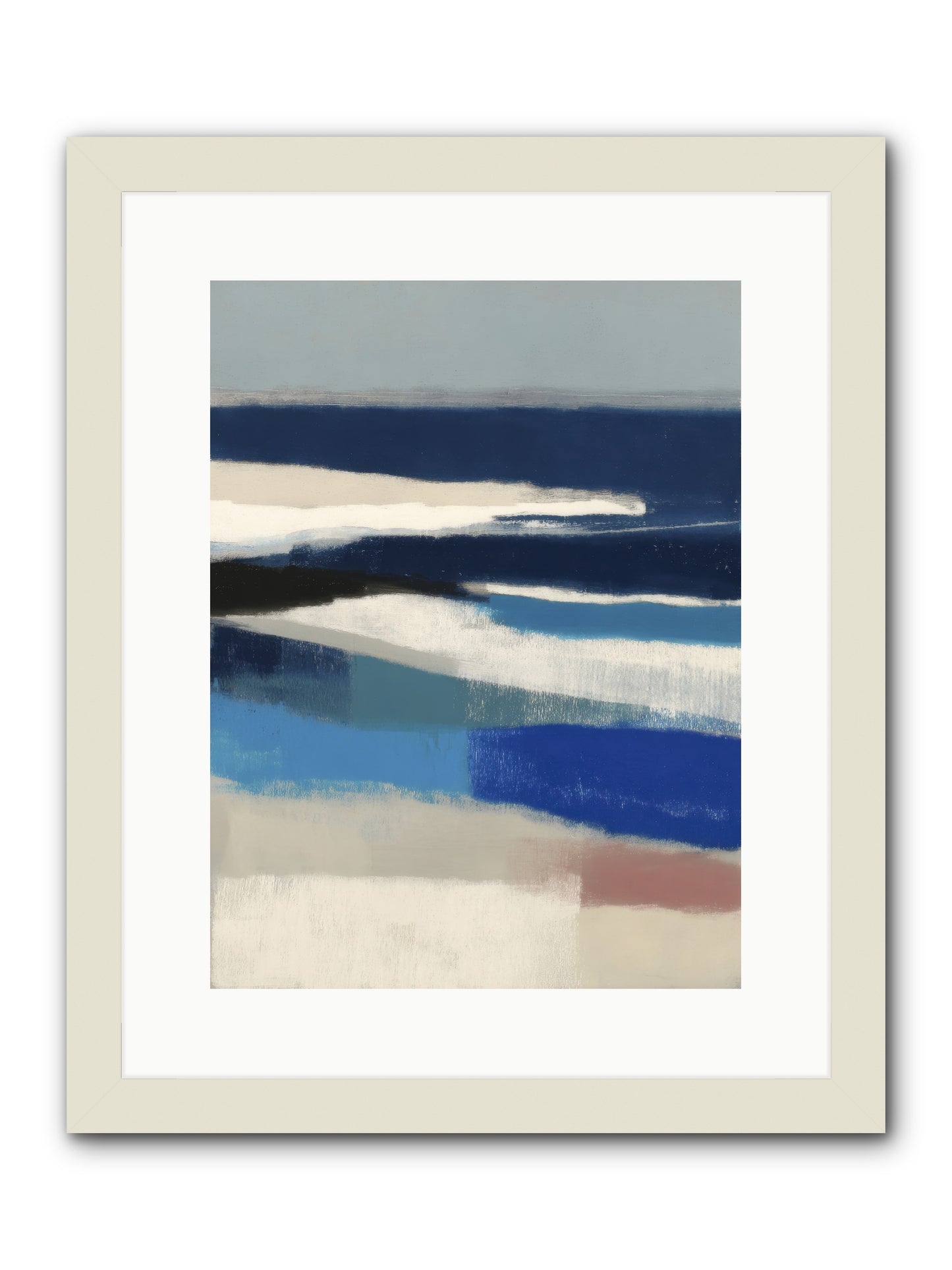 Crystalline -- Framed Print - White 12x16