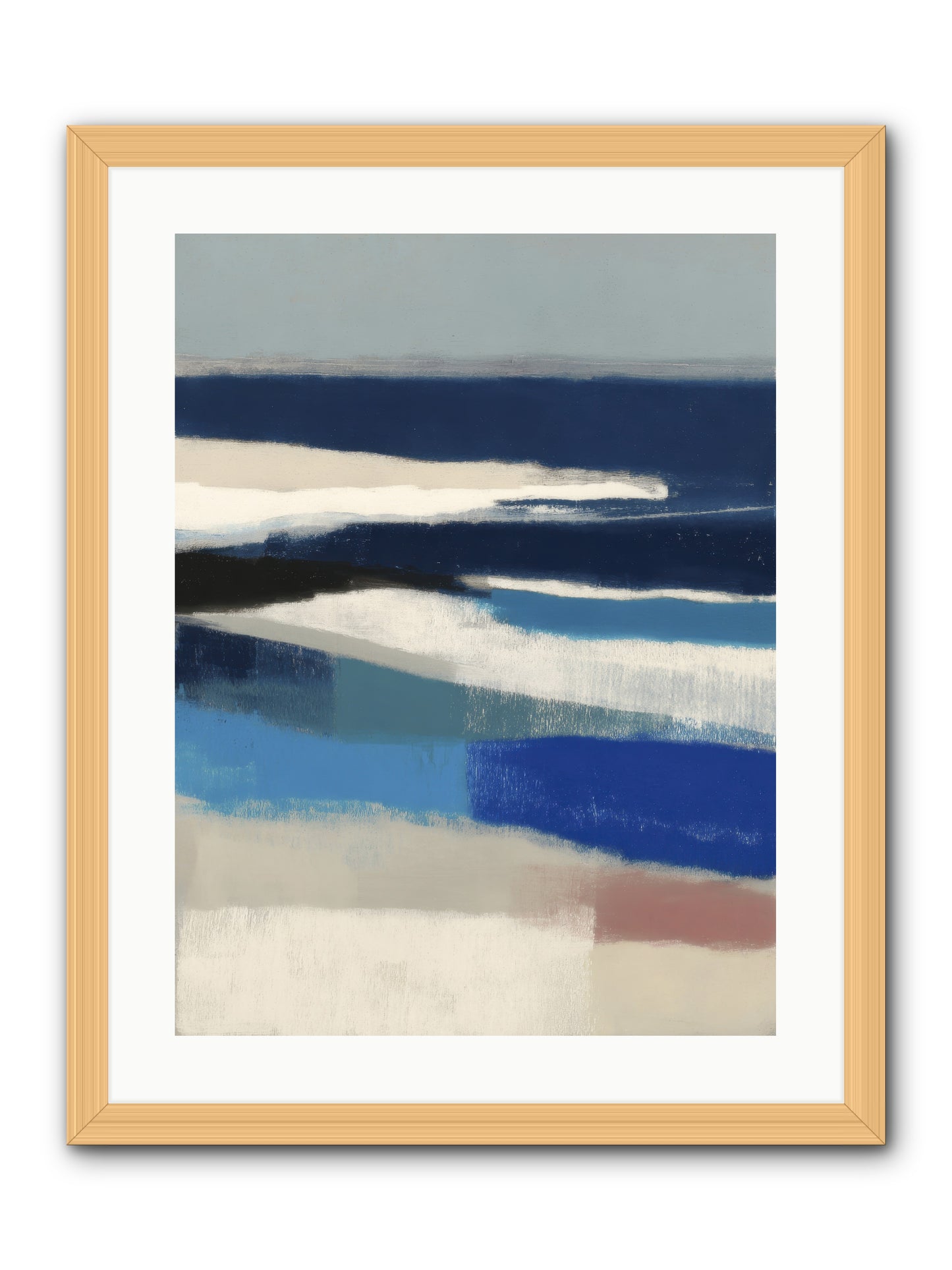 Crystalline -- Framed Print - Natural 18x24