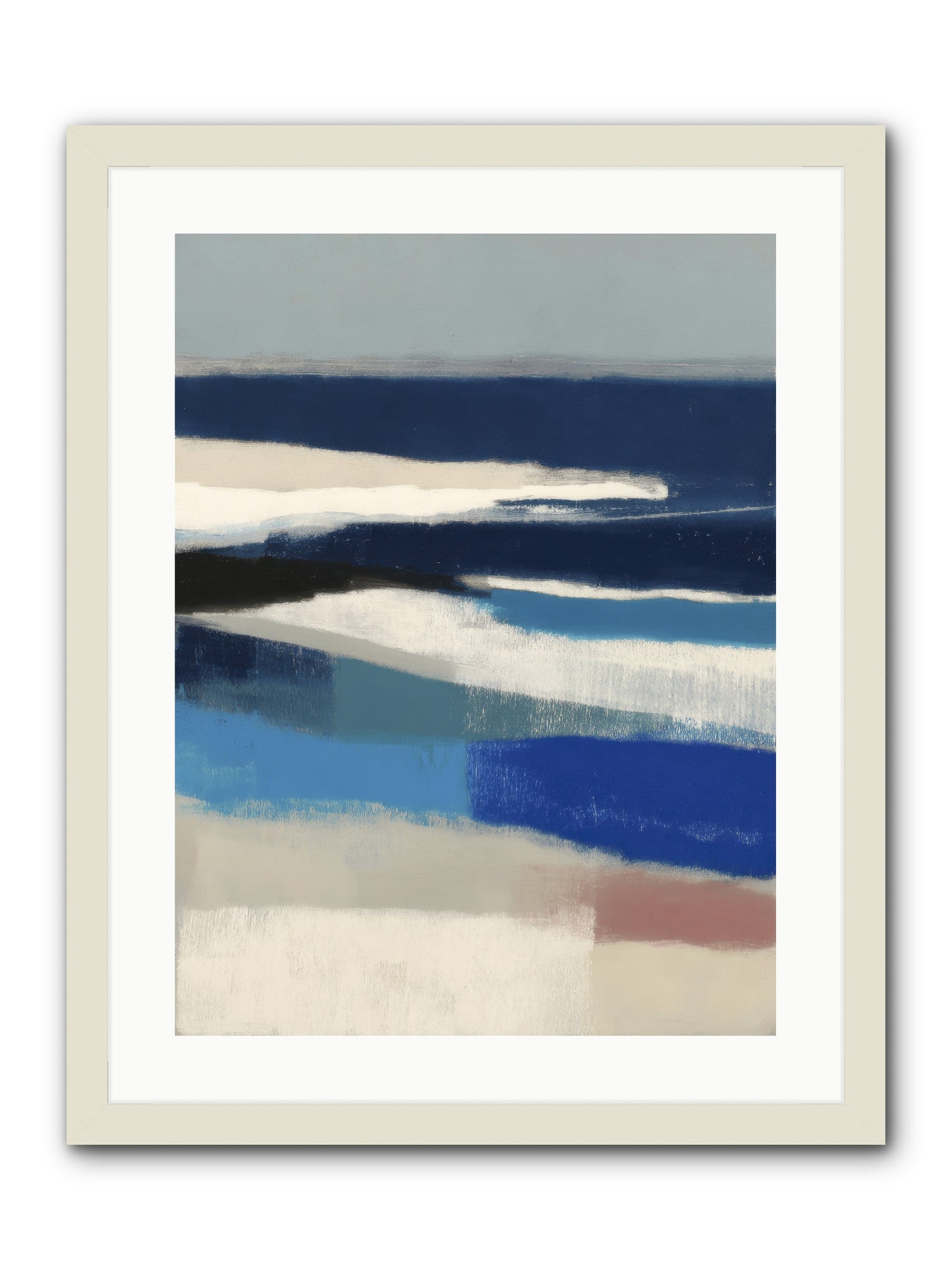 Crystalline -- Framed Print - White 18x24