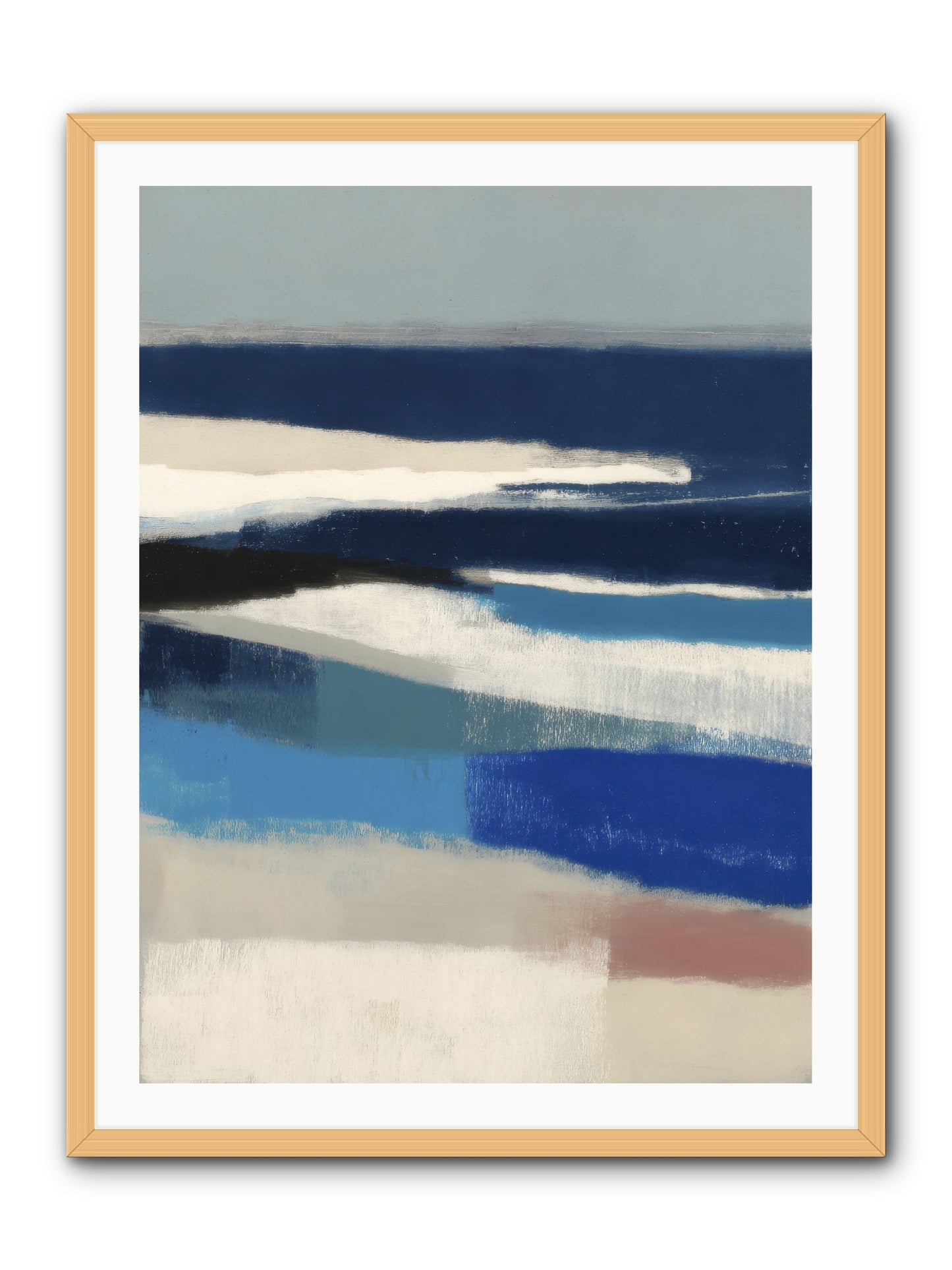 Crystalline -- Framed Print - Natural 30x40
