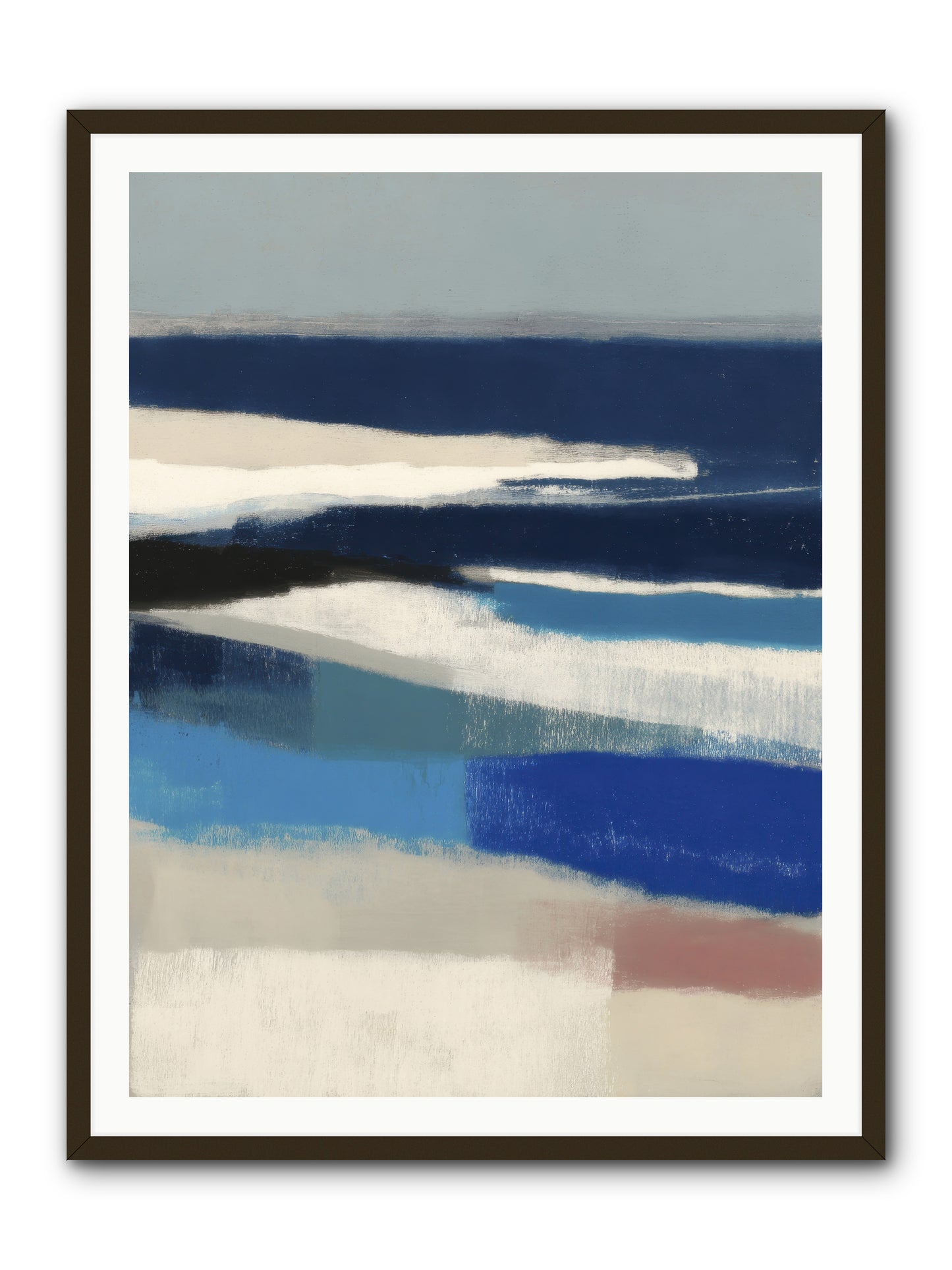 Crystalline -- Framed Print - Black 36x48