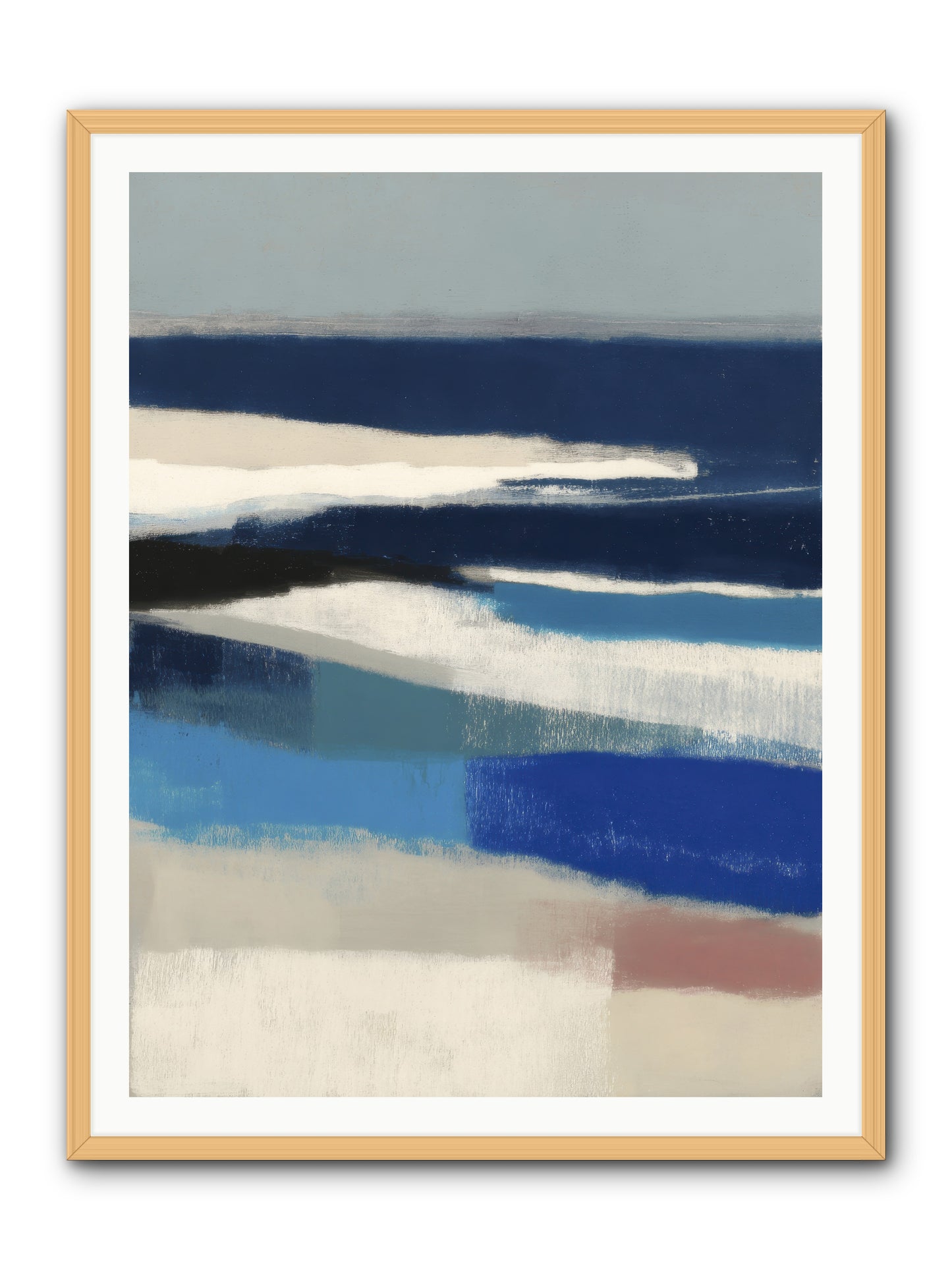 Crystalline -- Framed Print - Natural 36x48