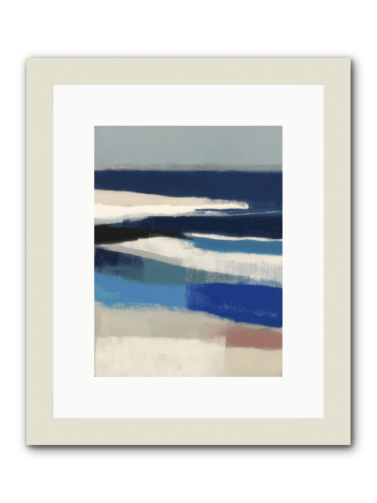 Crystalline -- Framed Print - White 9x12