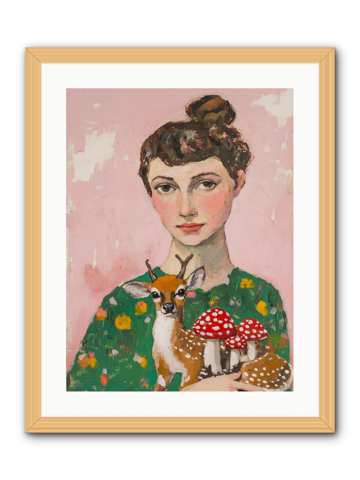 Cucumber Sandwiches -- Framed Print - Natural 18x24