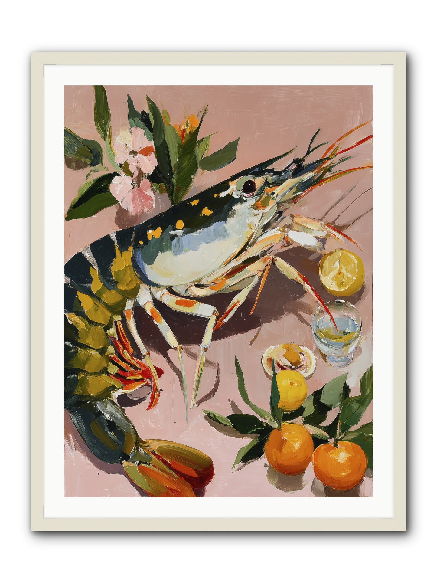 Culinary Jewels -- Framed Print - White 30x40
