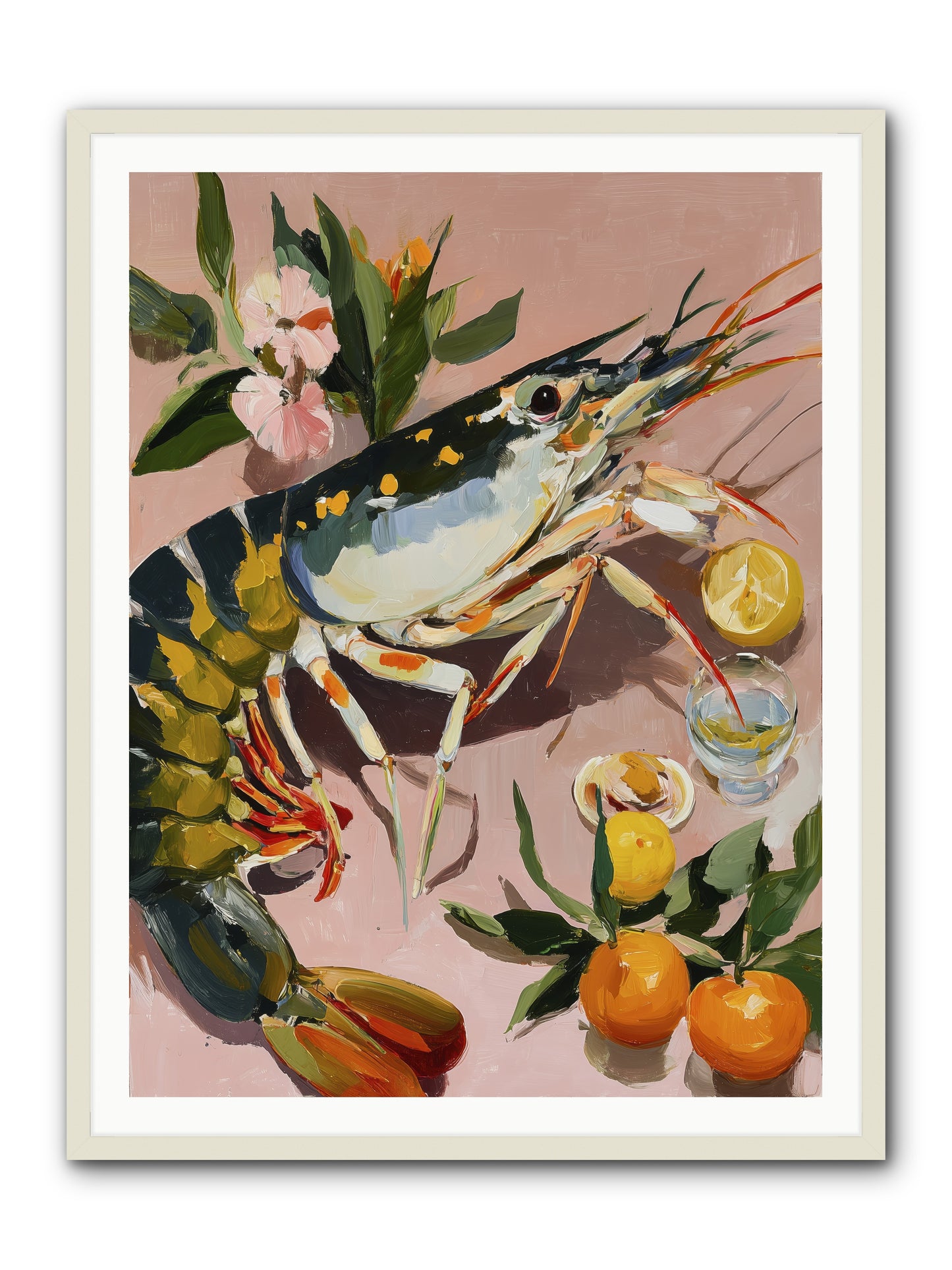 Culinary Jewels -- Framed Print - White 36x48