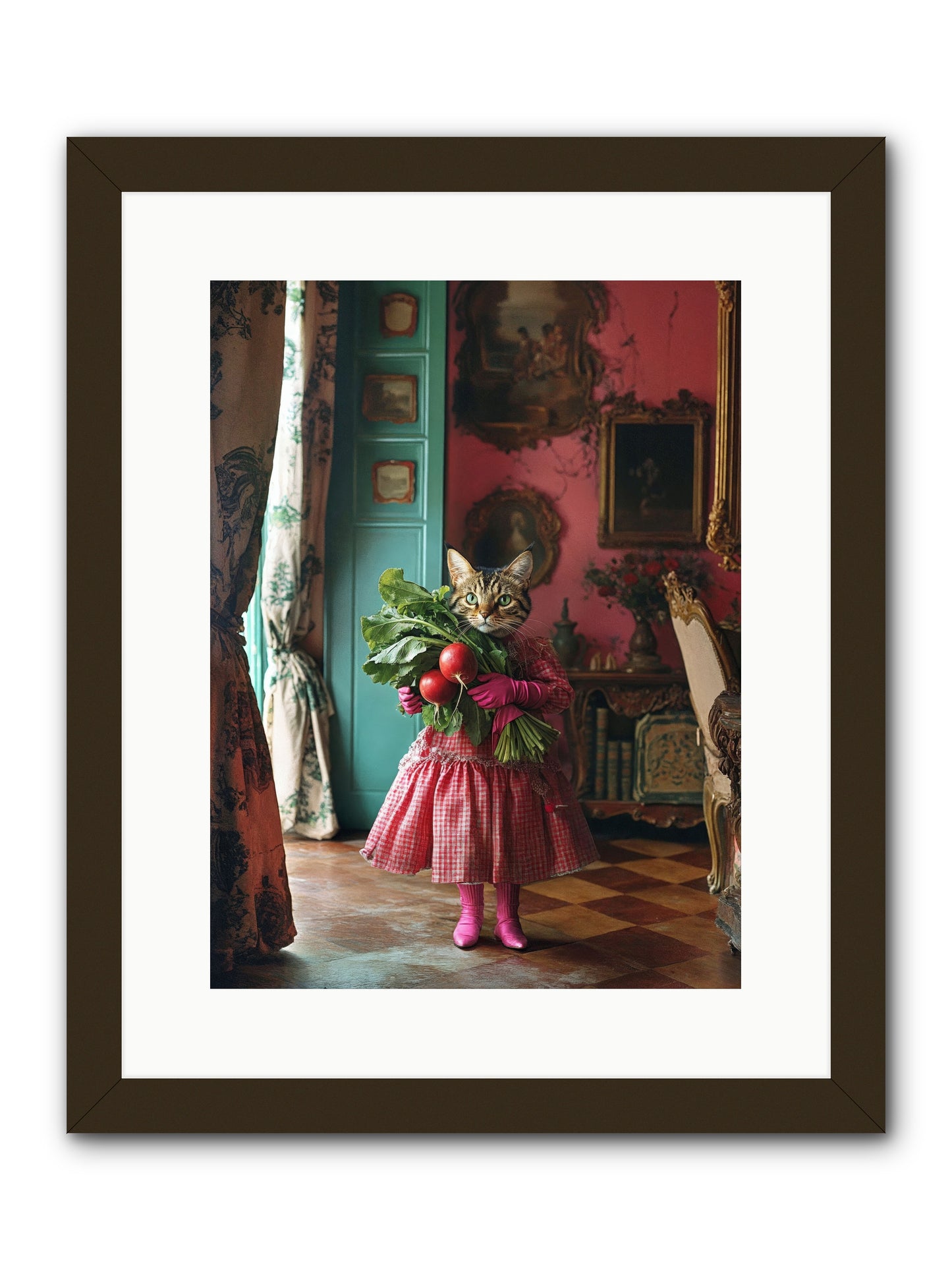 Culinary Waltz & WonderRez -- Framed Print - Black 12x16