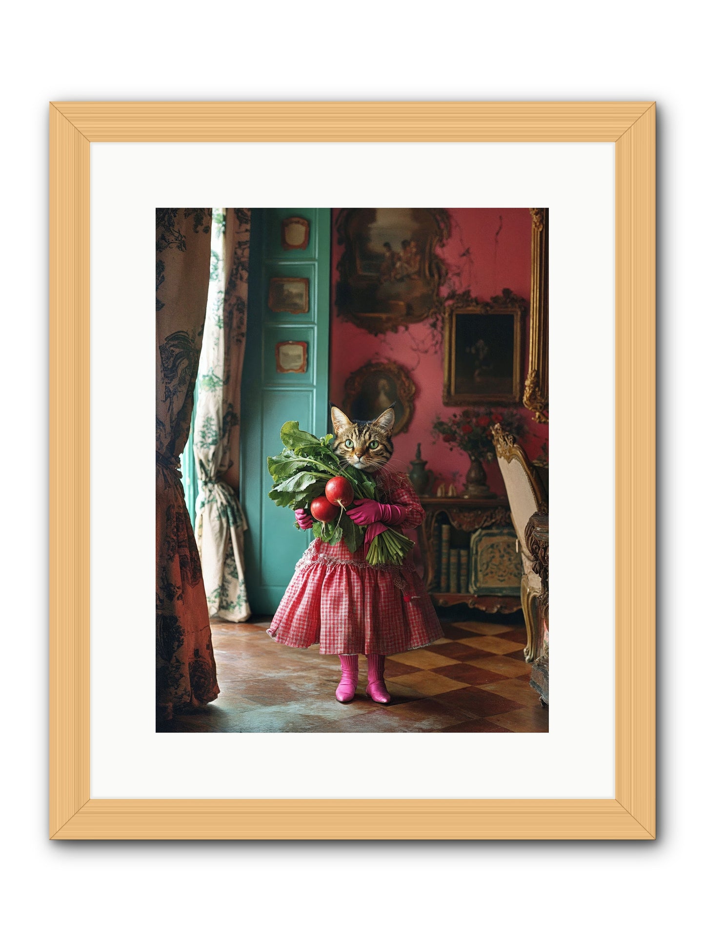 Culinary Waltz & WonderRez -- Framed Print - Natural 12x16
