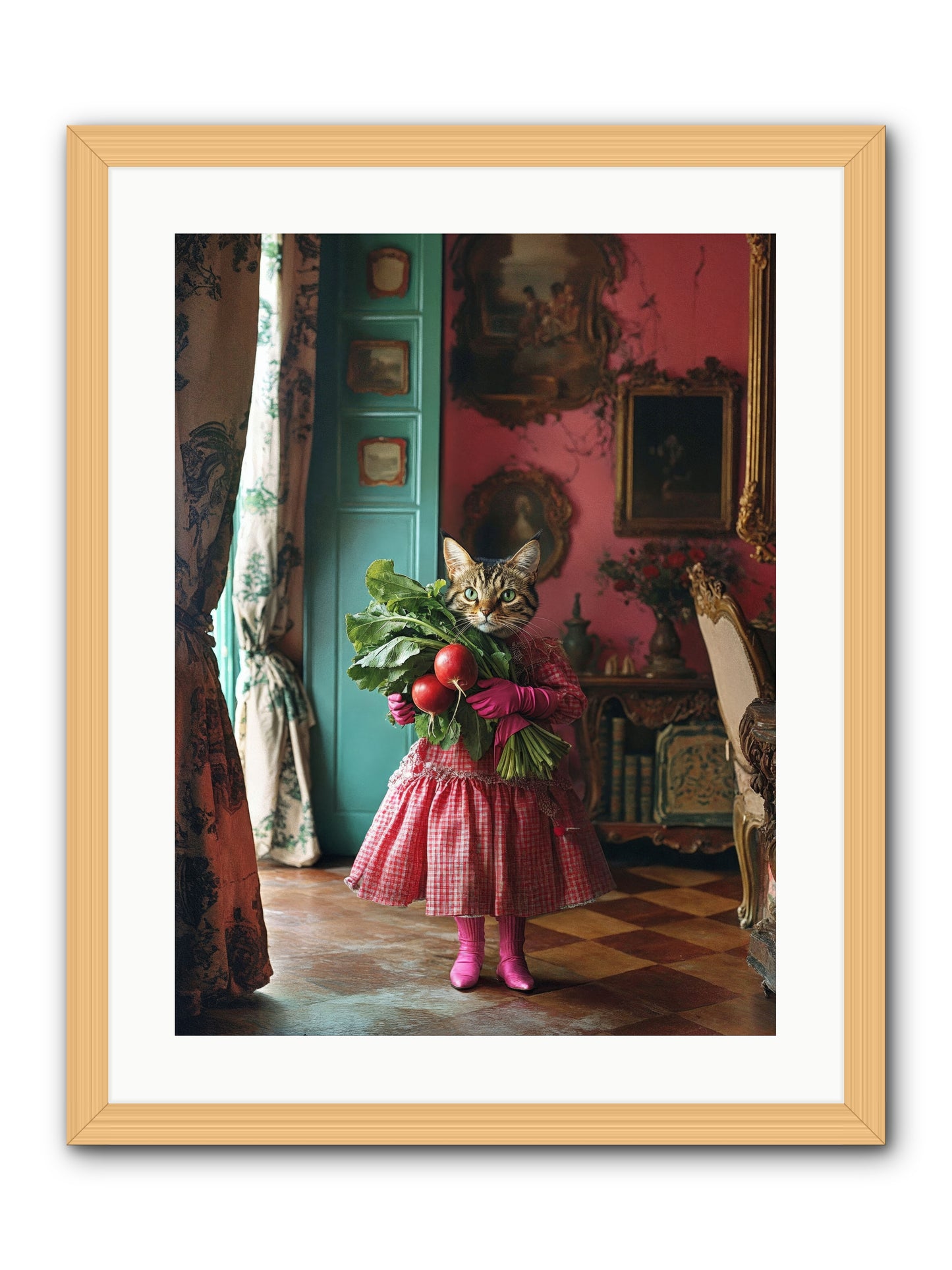 Culinary Waltz & WonderRez -- Framed Print - Natural 18x24