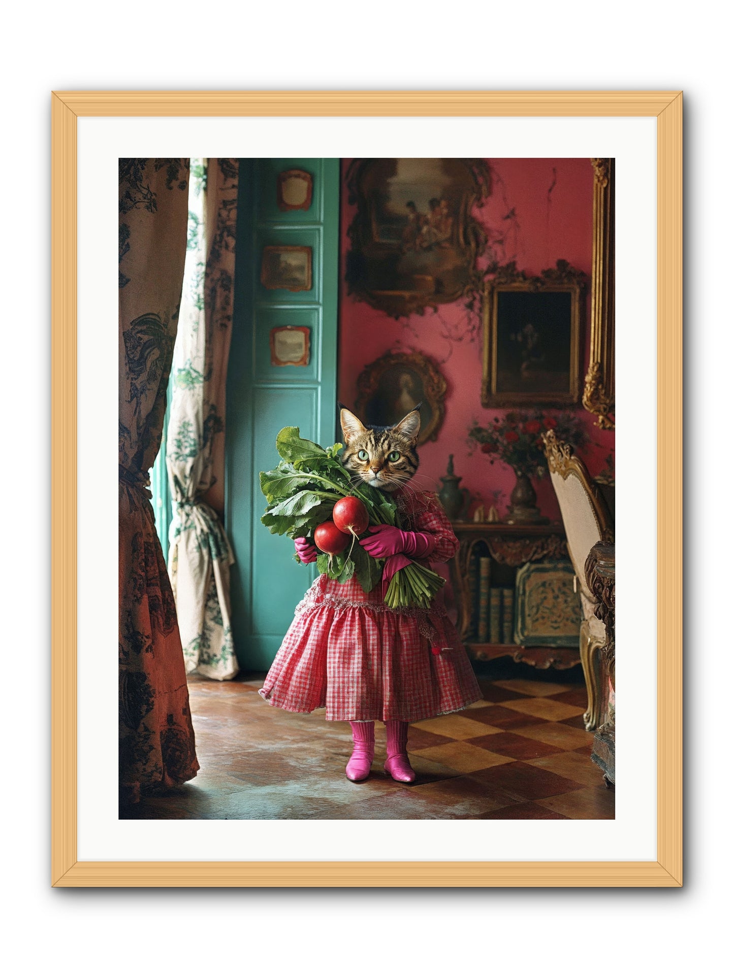 Culinary Waltz & WonderRez -- Framed Print - Natural 24x32