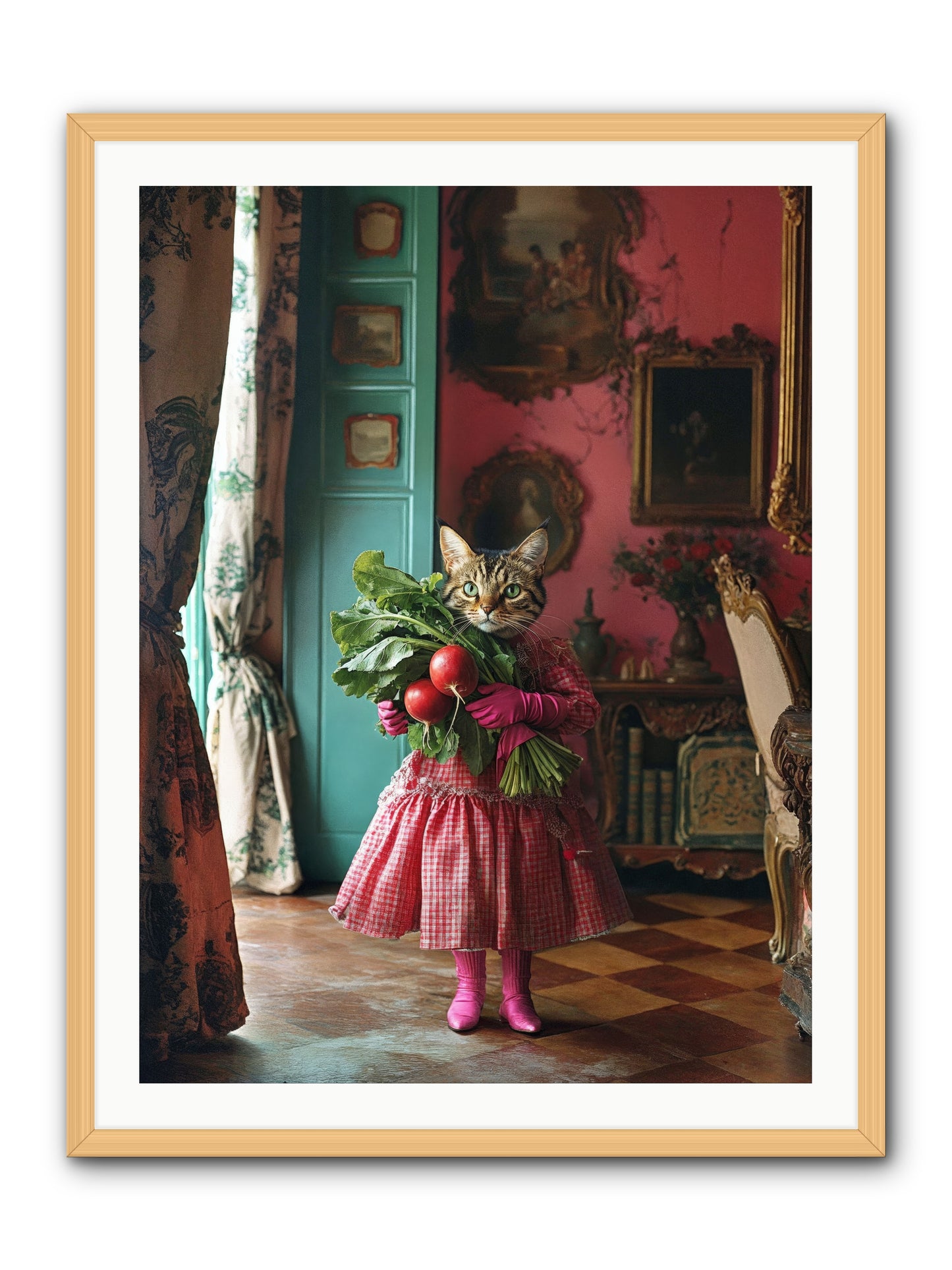Culinary Waltz & WonderRez -- Framed Print - Natural 30x40