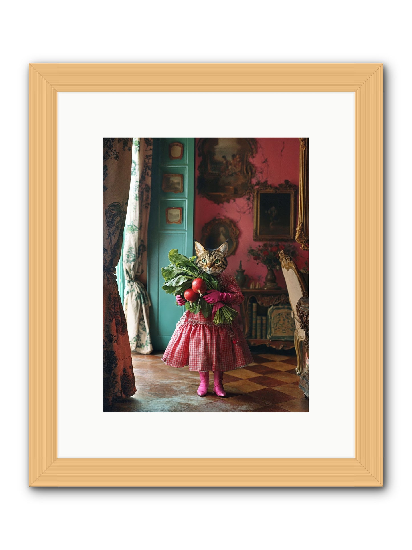 Culinary Waltz & WonderRez -- Framed Print - Natural 9x12