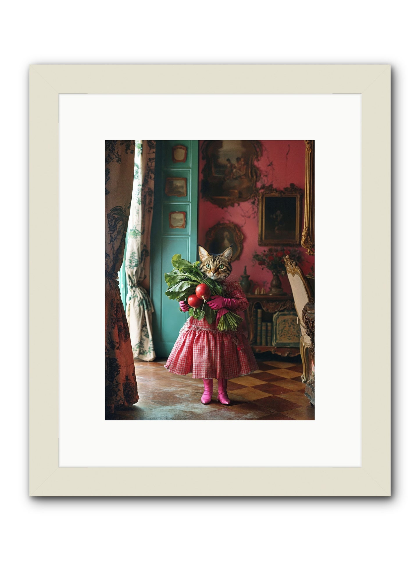 Culinary Waltz & WonderRez -- Framed Print - White 9x12