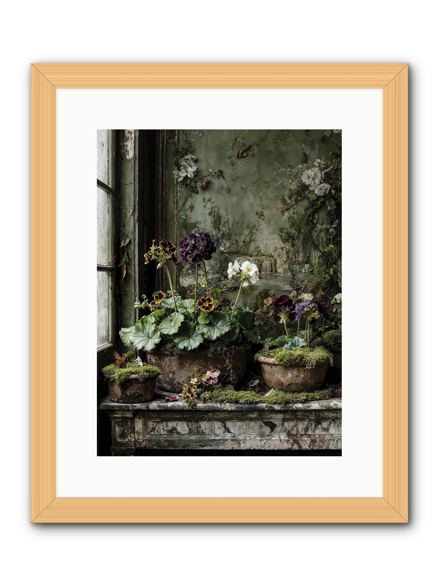 Cultivé -- Framed Print - Natural 12x16
