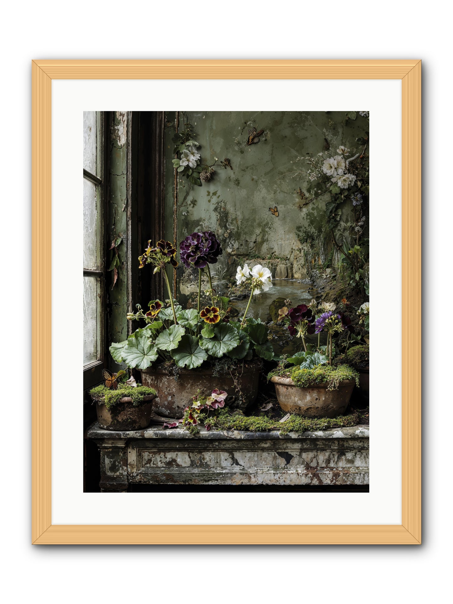 Cultivé -- Framed Print - Natural 18x24