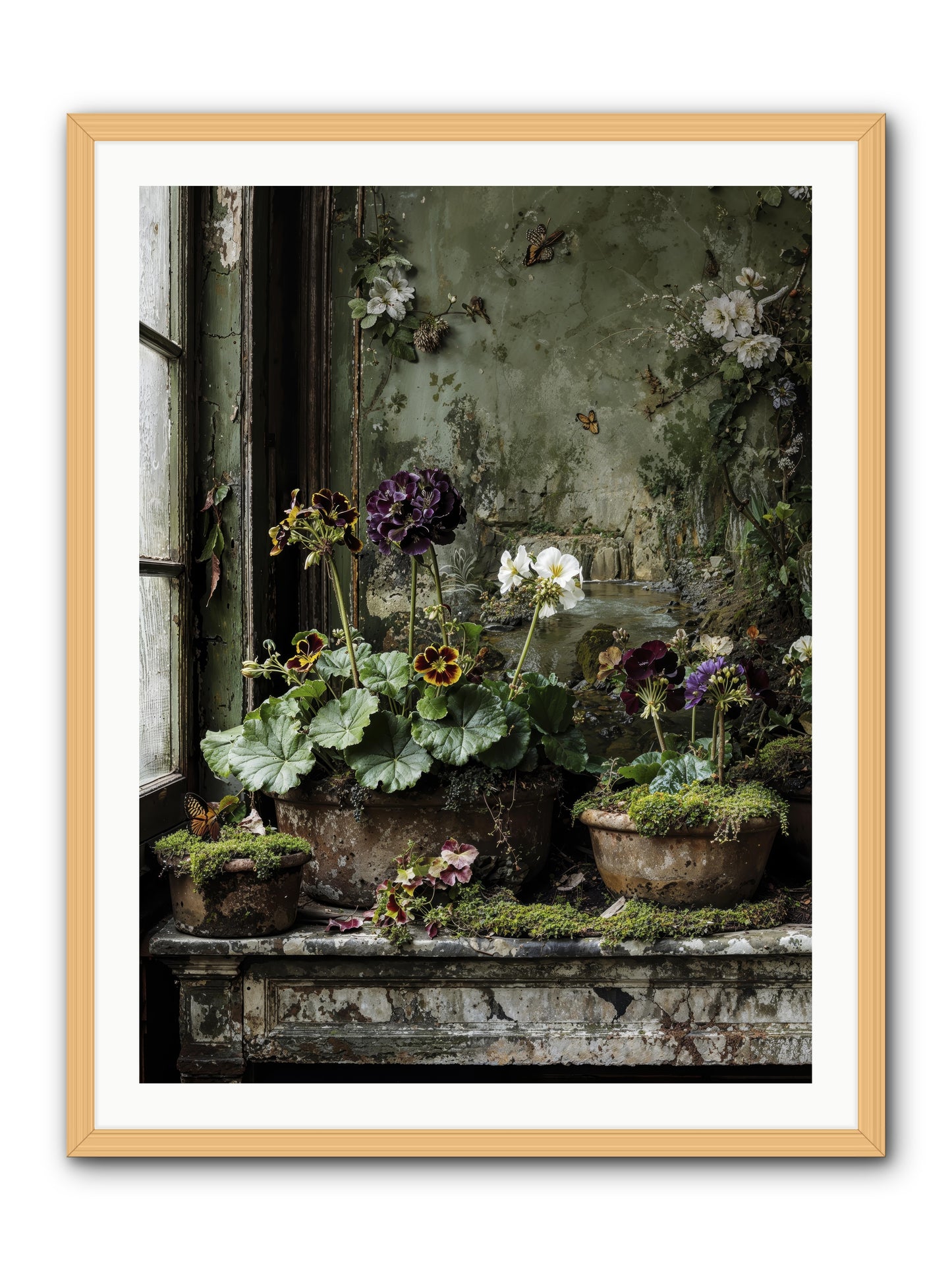 Cultivé -- Framed Print - Natural 30x40