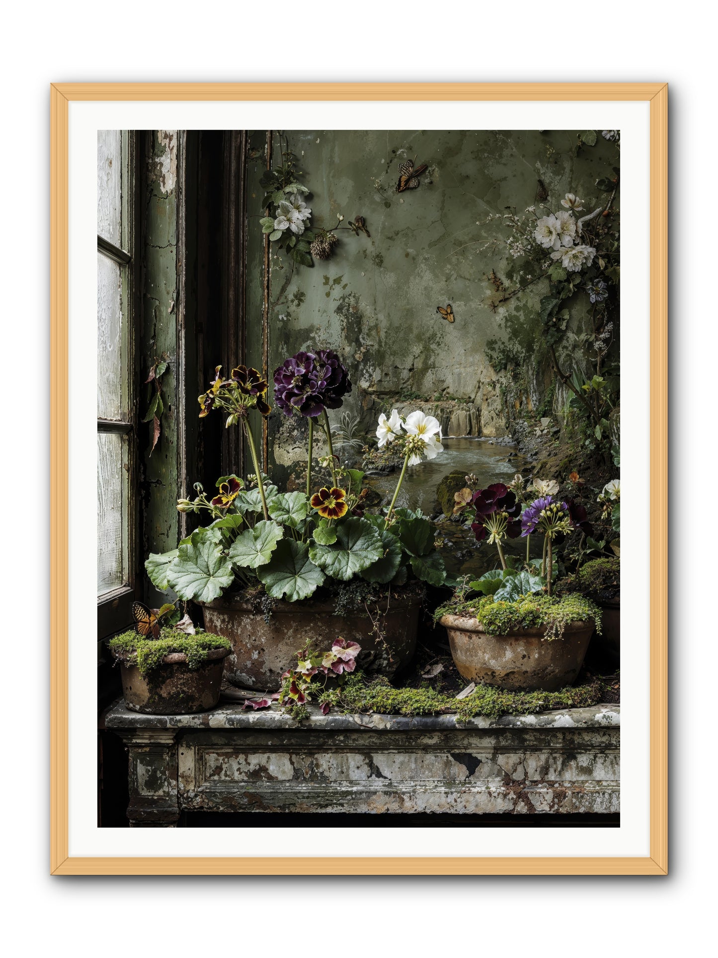 Cultivé -- Framed Print - Natural 36x48