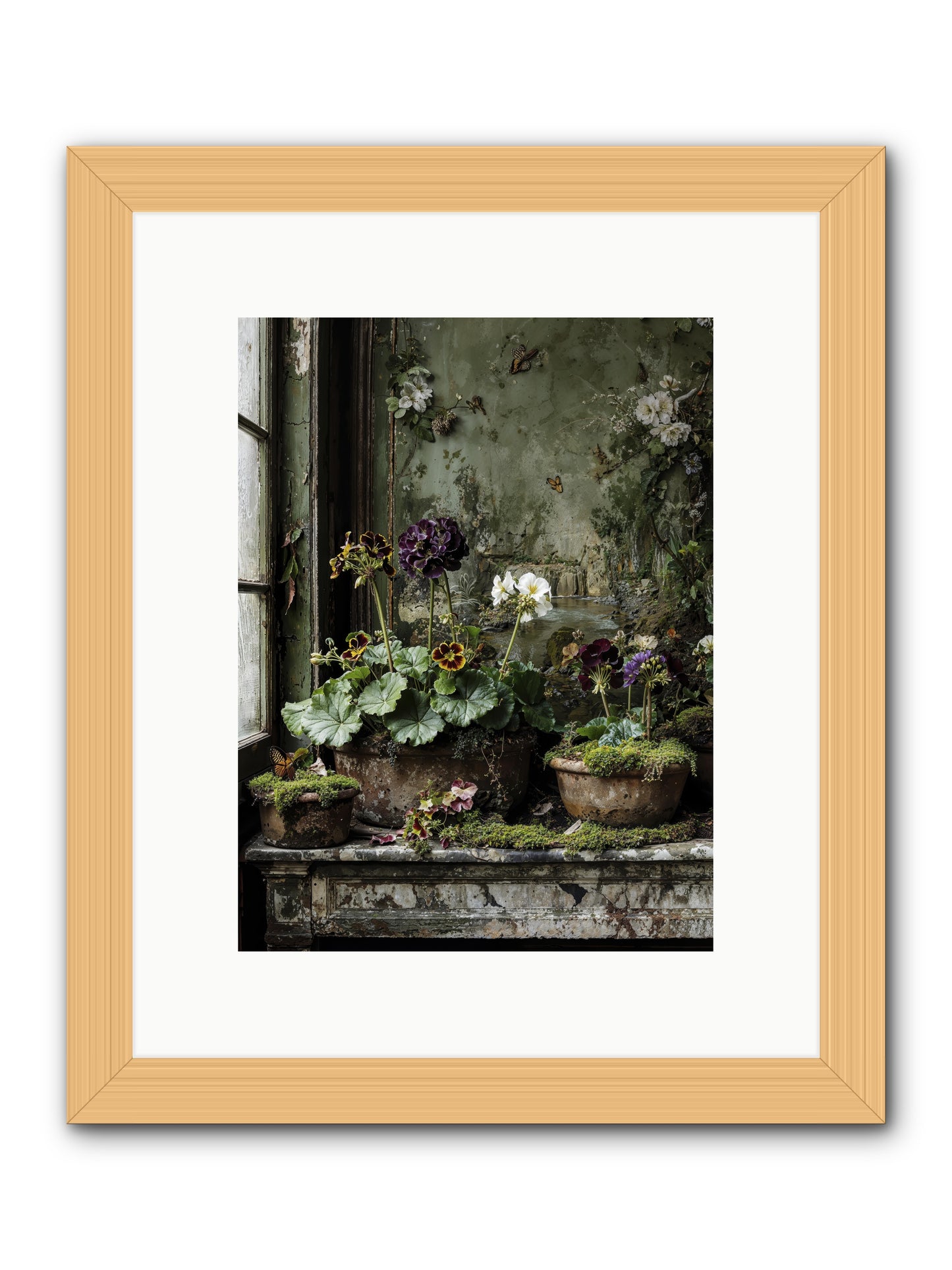 Cultivé -- Framed Print - Natural 9x12
