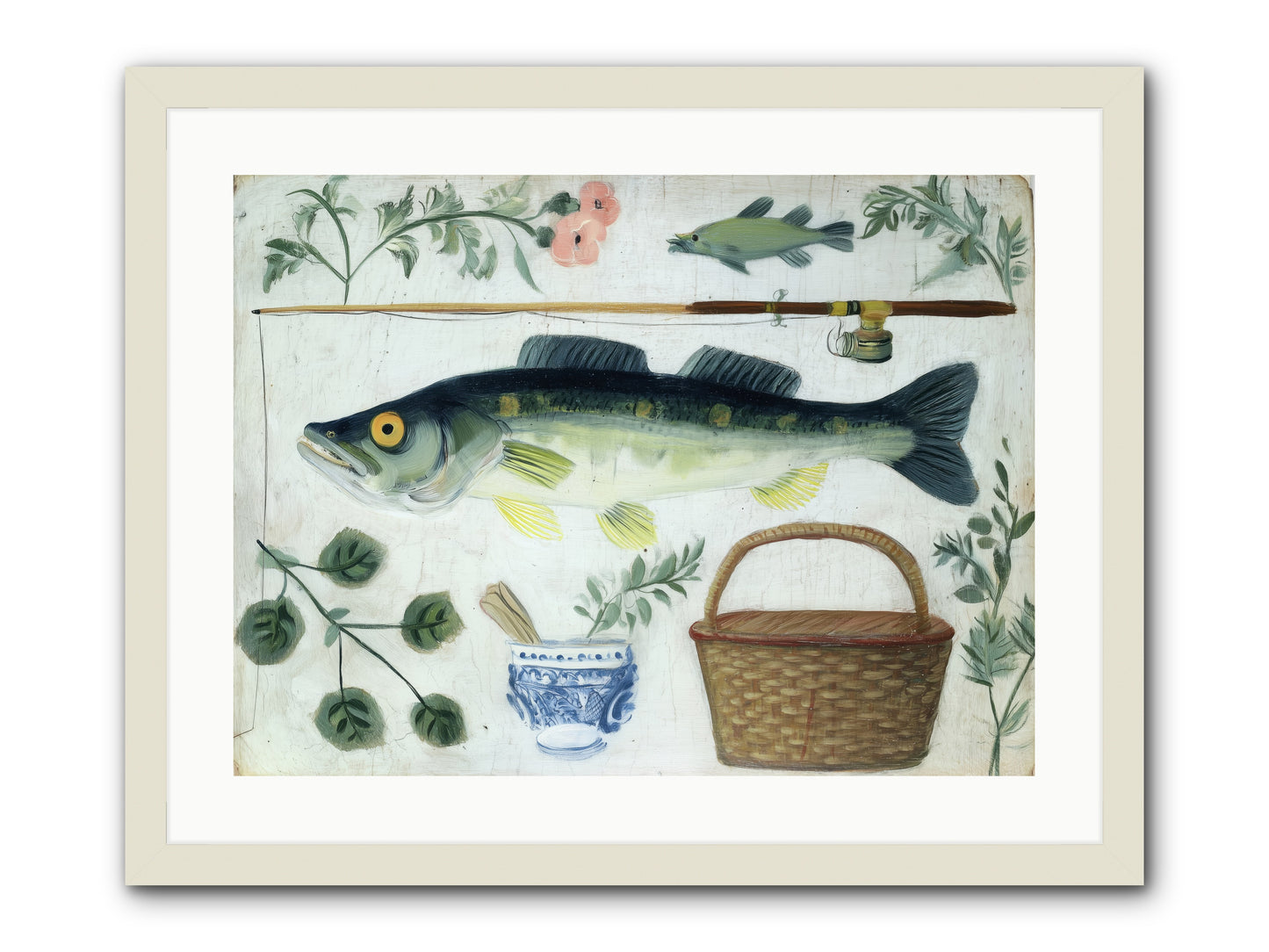 Curator's Coast -- Framed Print - White 24x18