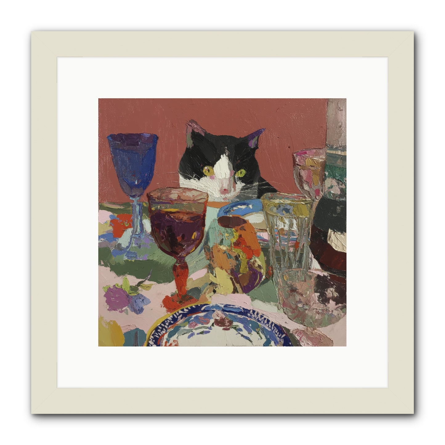 Curiosity Was an Art Form -- Framed Print - White 12x12