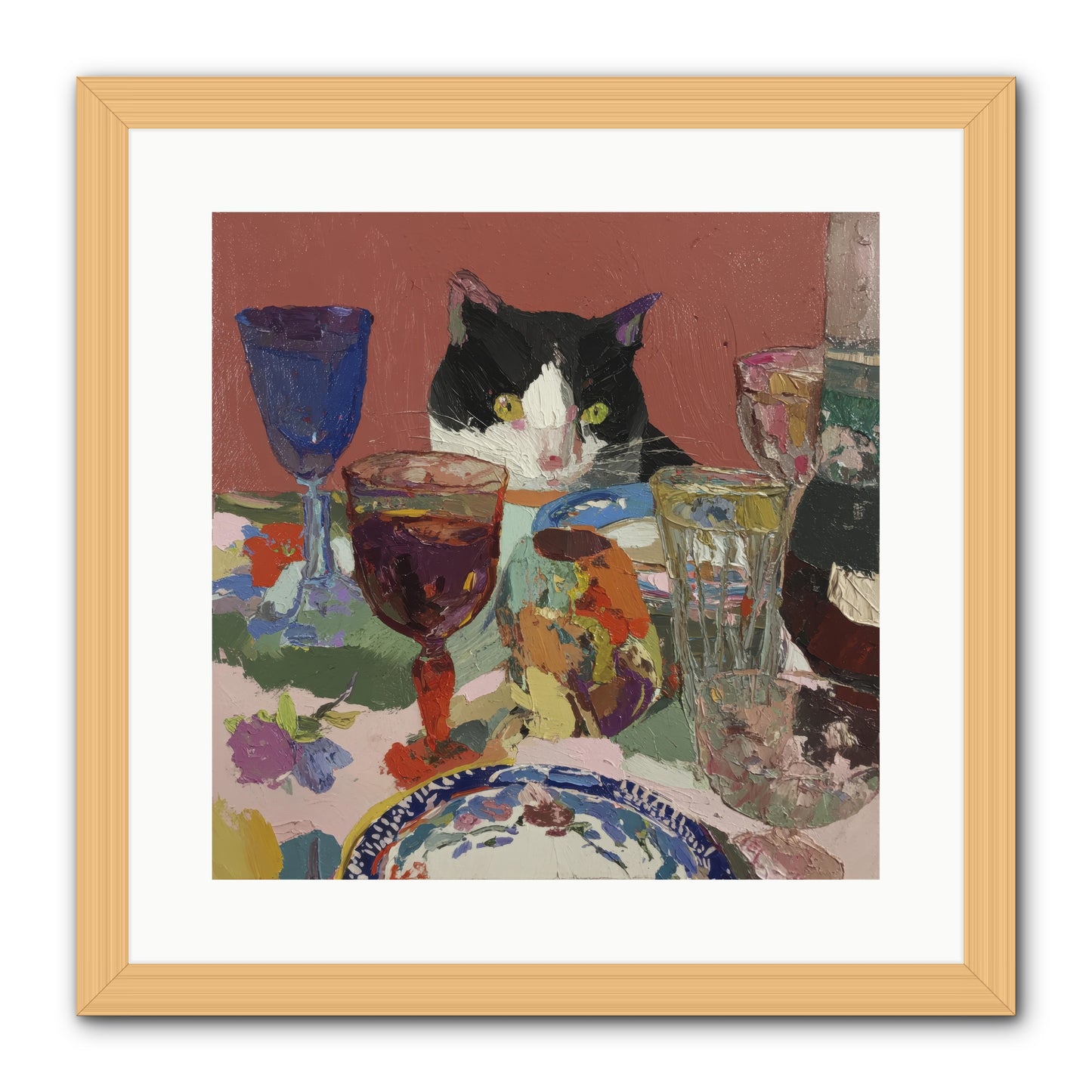 Curiosity Was an Art Form -- Framed Print - Natural 16x16