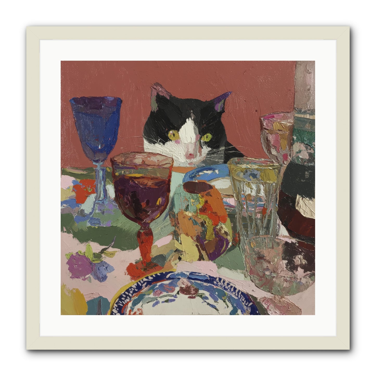 Curiosity Was an Art Form -- Framed Print - White 24x24