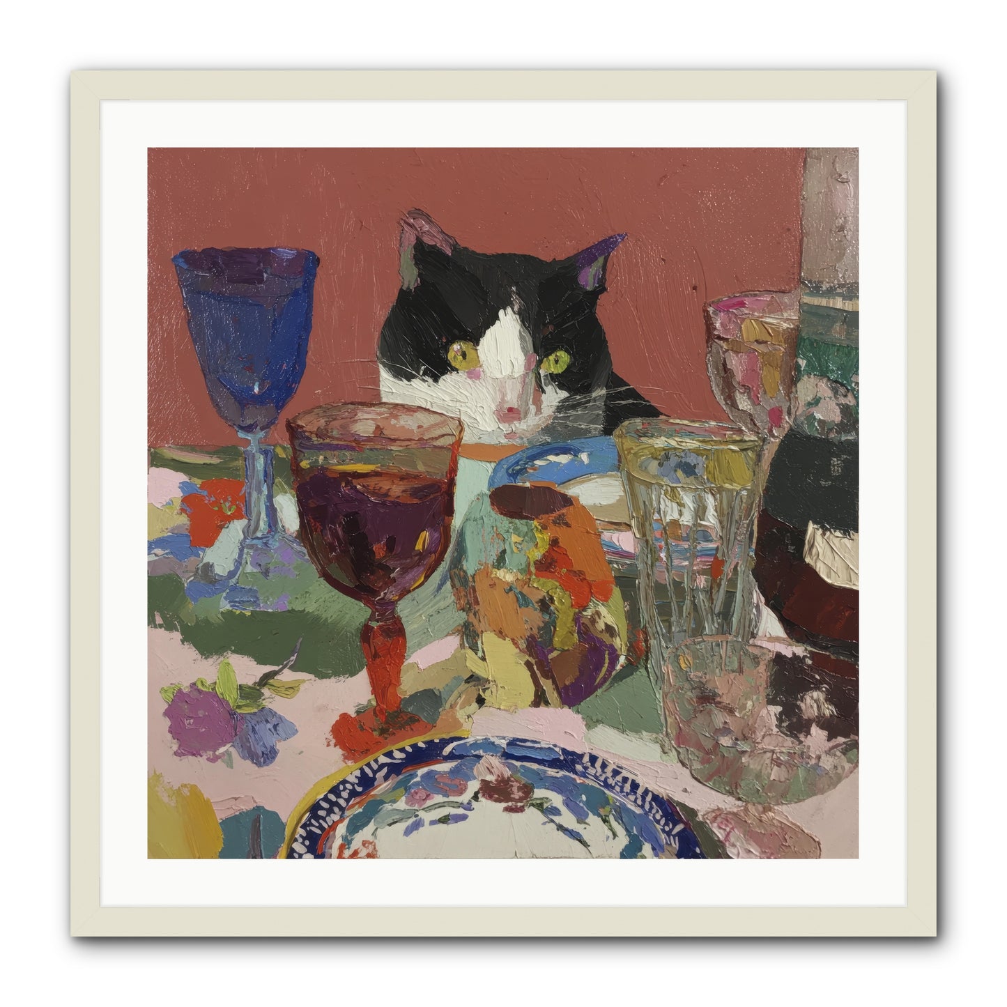 Curiosity Was an Art Form -- Framed Print - White 30x30