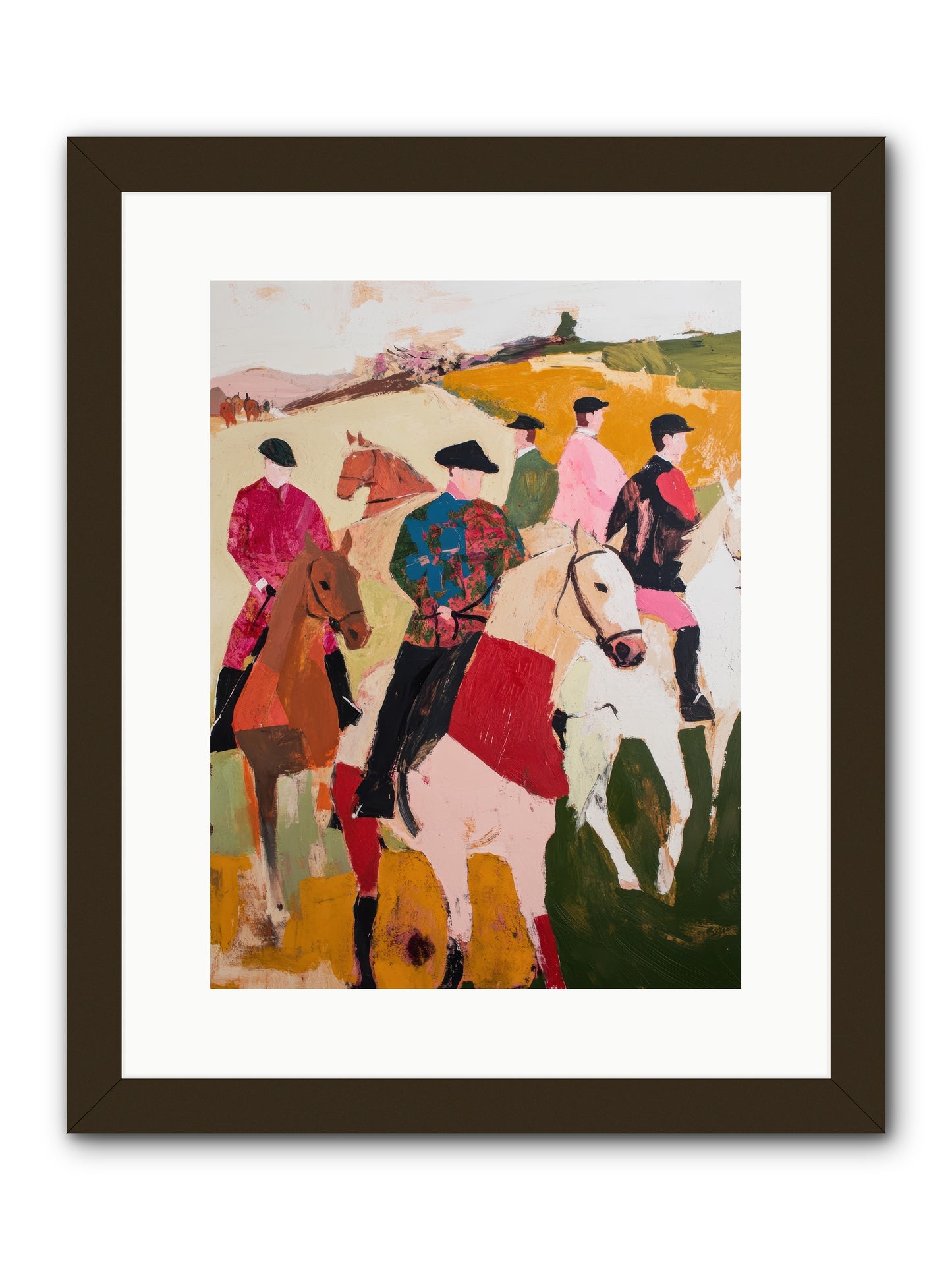Curious Foxhunter No.1 -- Framed Print - Black 12x16