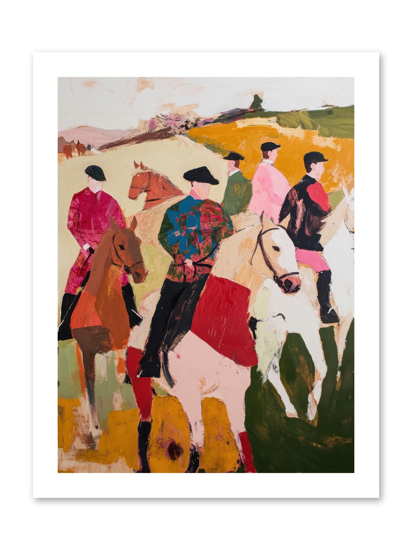 Curious Foxhunter No.1 -- Loose Canvas Print 12x16