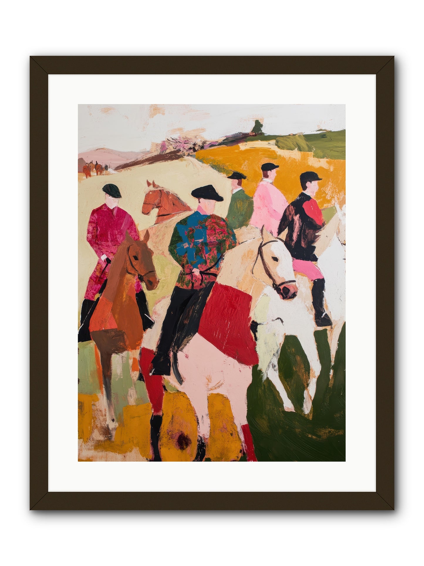 Curious Foxhunter No.1 -- Framed Print - Black 18x24
