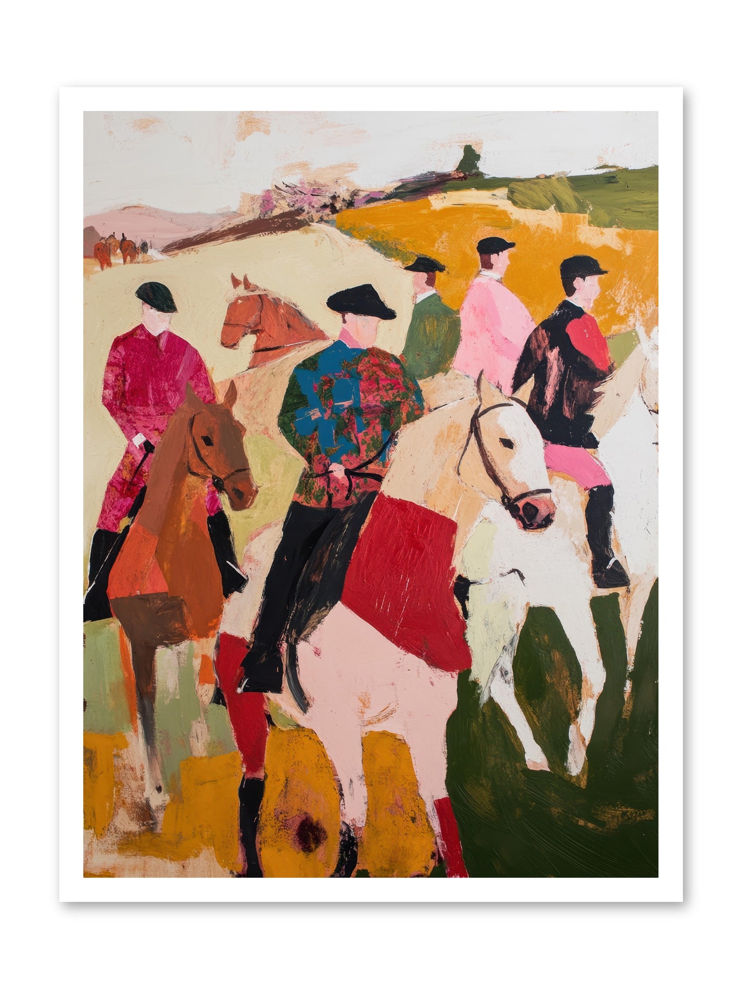 Curious Foxhunter No.1 -- Loose Canvas Print 24x32