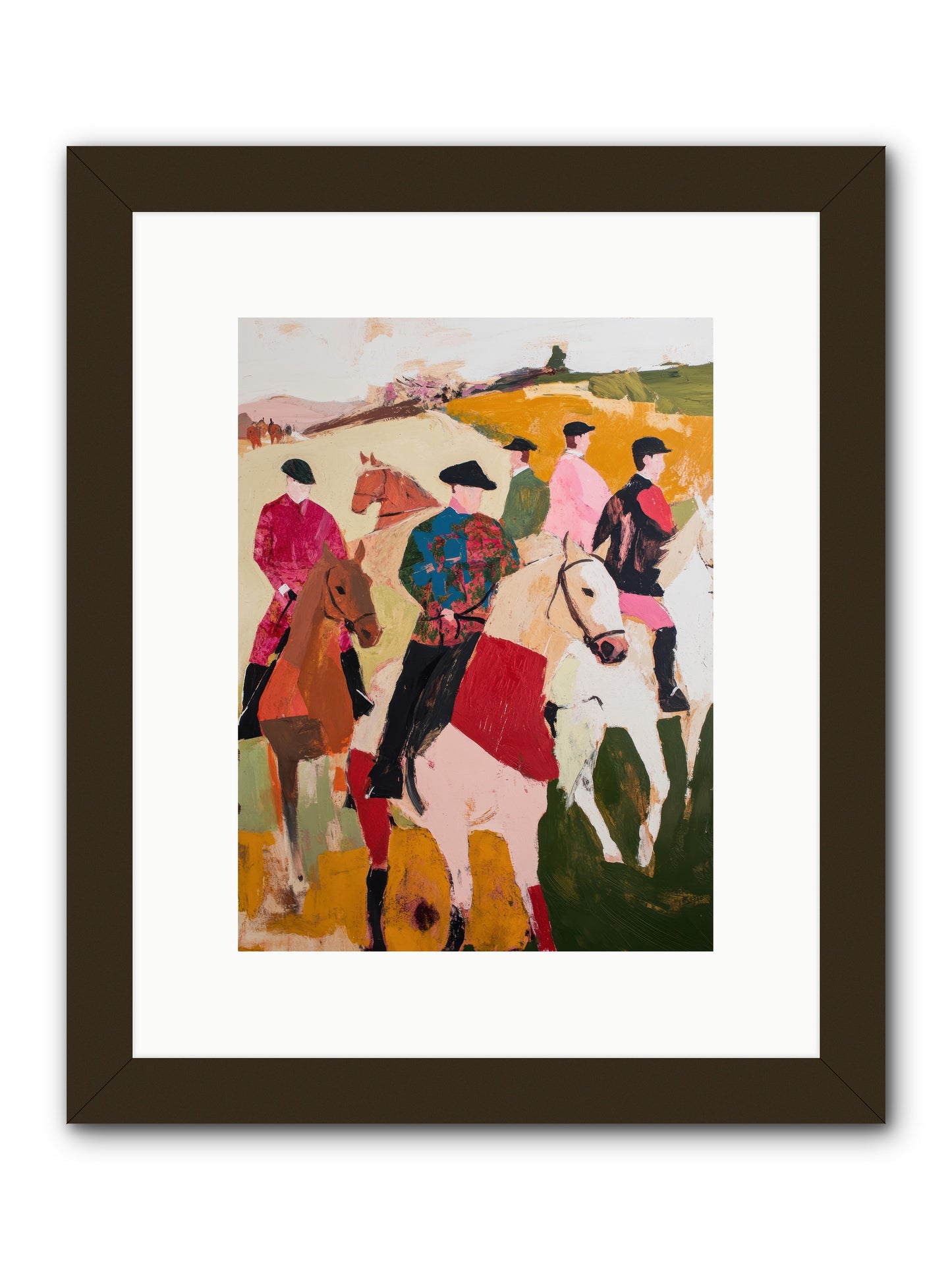 Curious Foxhunter No.1 -- Framed Print - Black 9x12