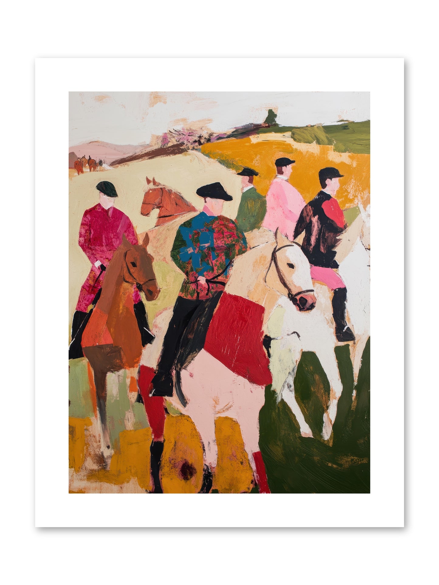 Curious Foxhunter No.1 -- Paper Print 9x12