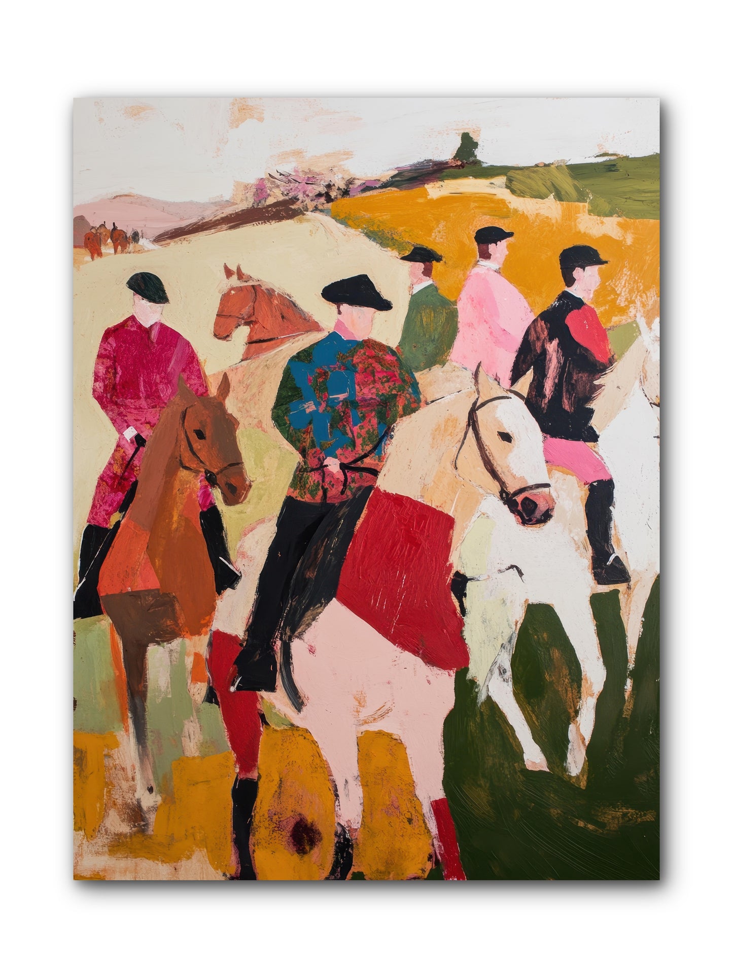 Curious Foxhunter No.1 -- Wrapped Canvas 9x12