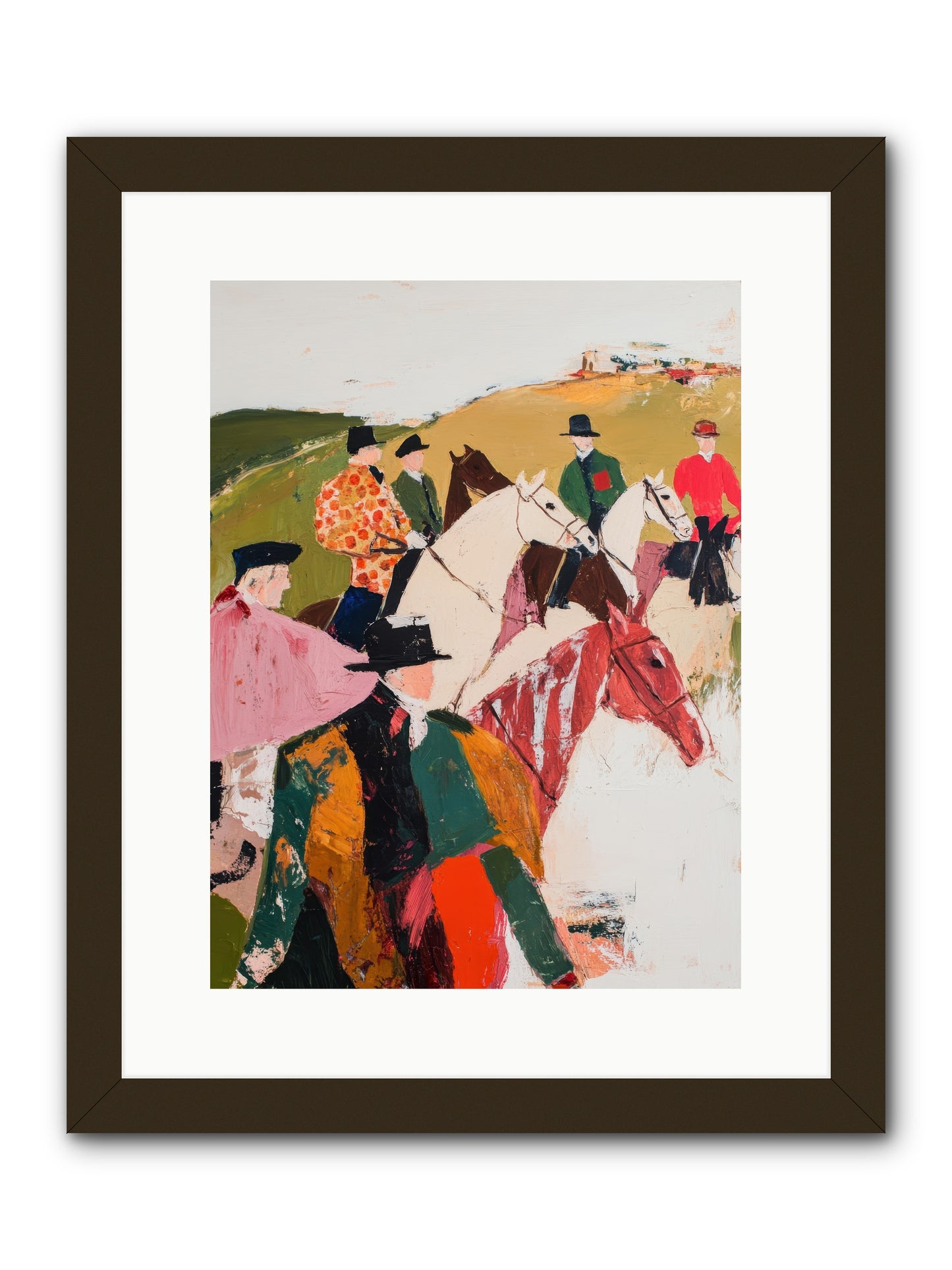 Curious Foxhunter No.2 -- Framed Print - Black 12x16